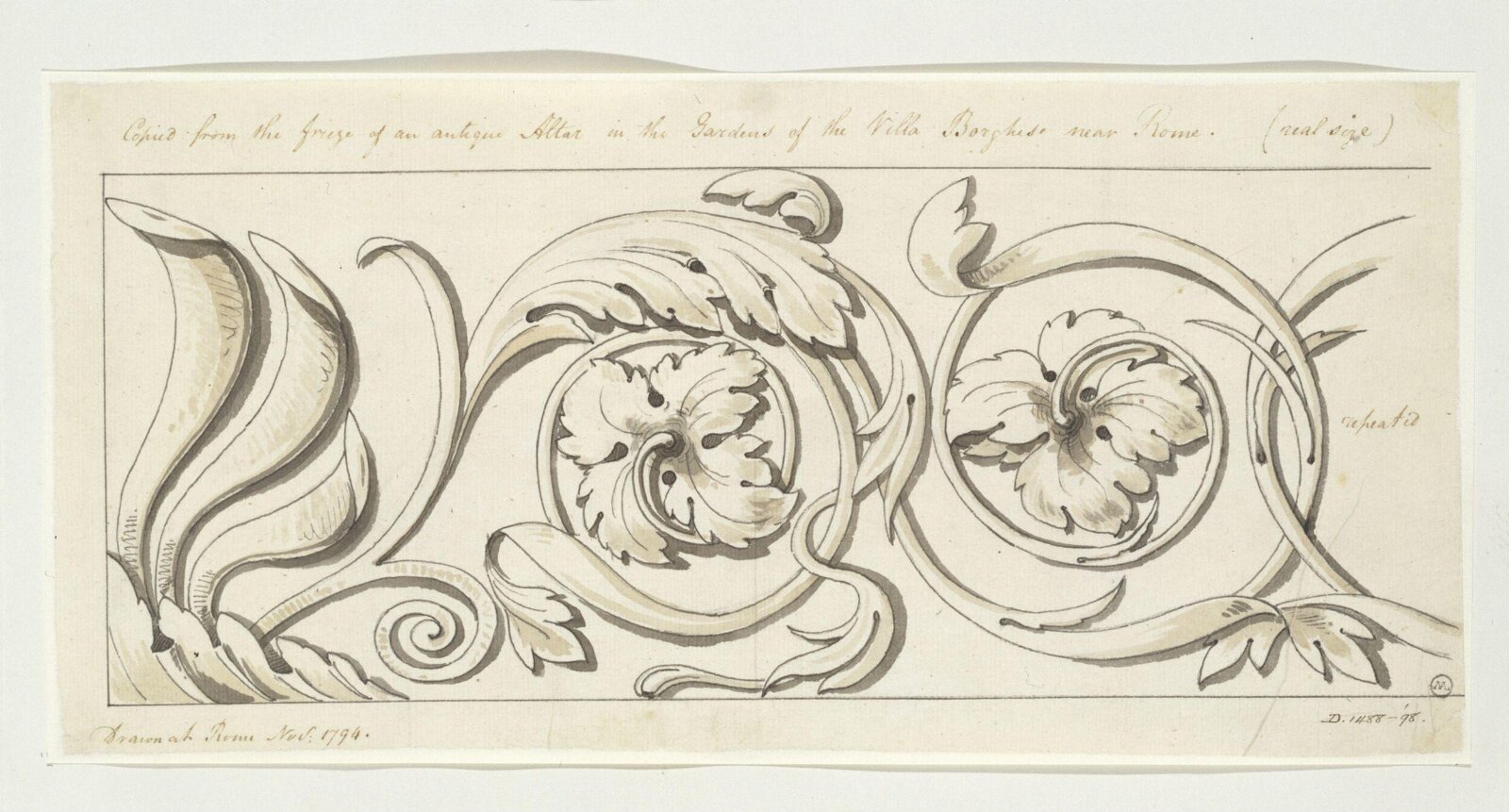 Drawing, Charles Heathcote Tatham, 1794-1796