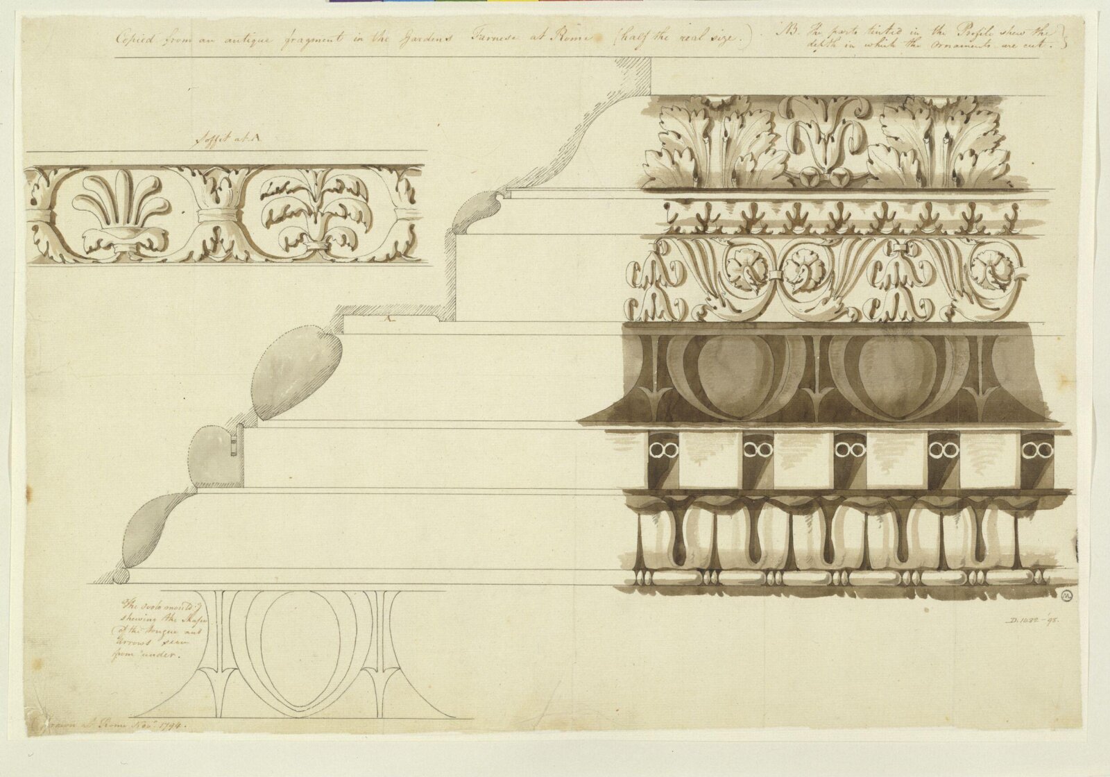 Drawing, Charles Heathcote Tatham, 1794-1796
