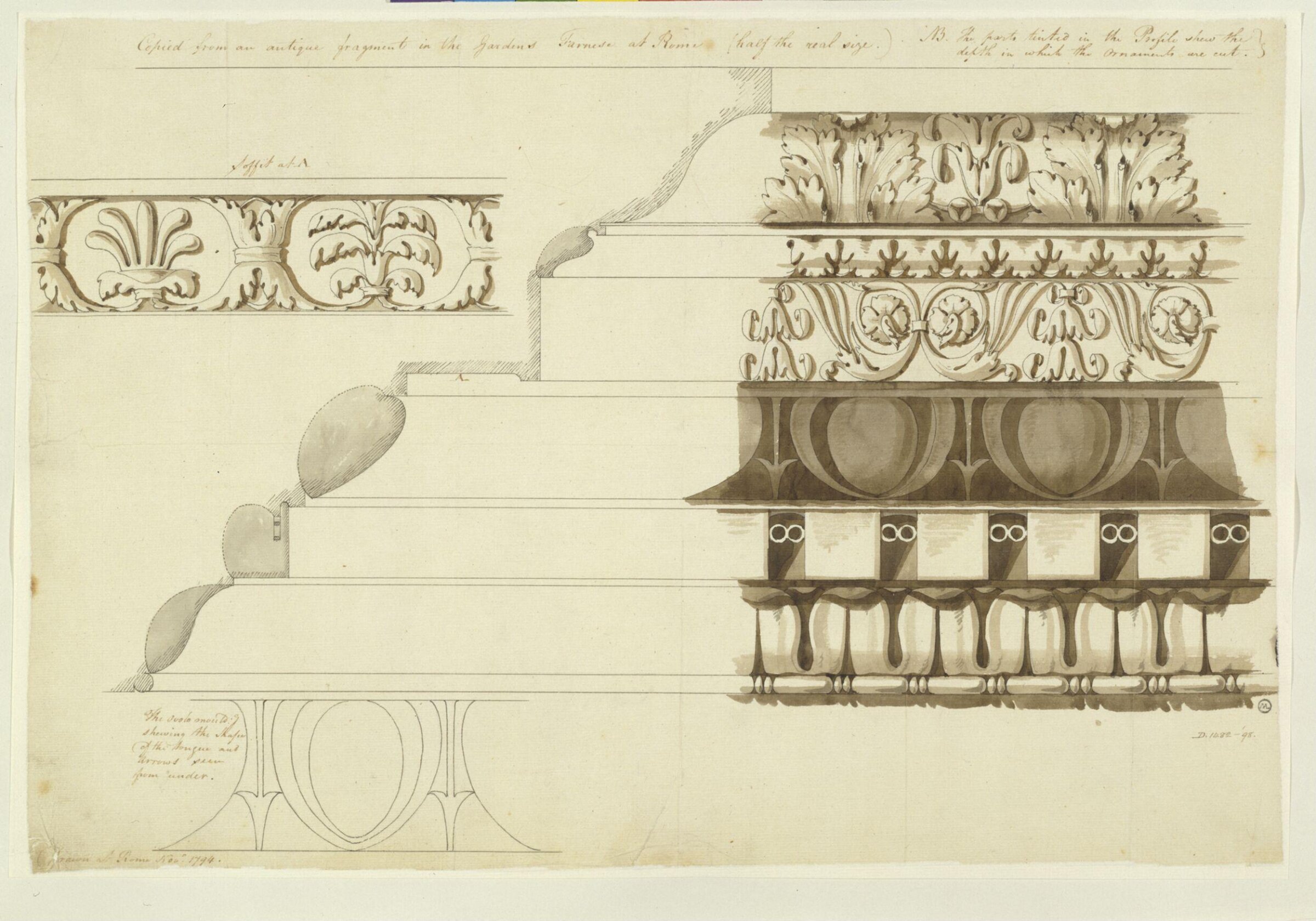 Drawing, Charles Heathcote Tatham, 1794-1796