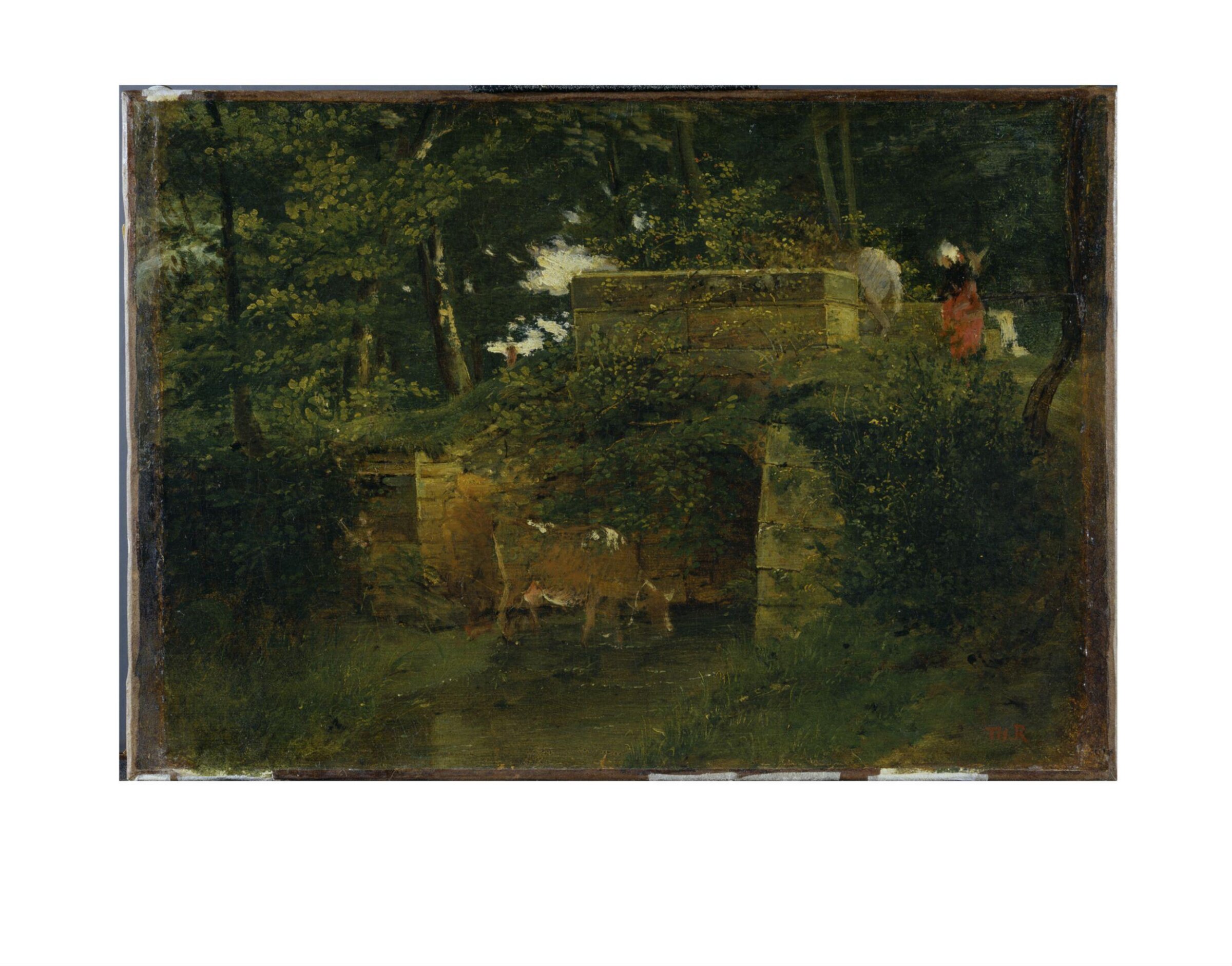 Pont de Batignies in the Forest of Compiègne, Pierre-Etienne-Théodore Rousseau, ca. 1826