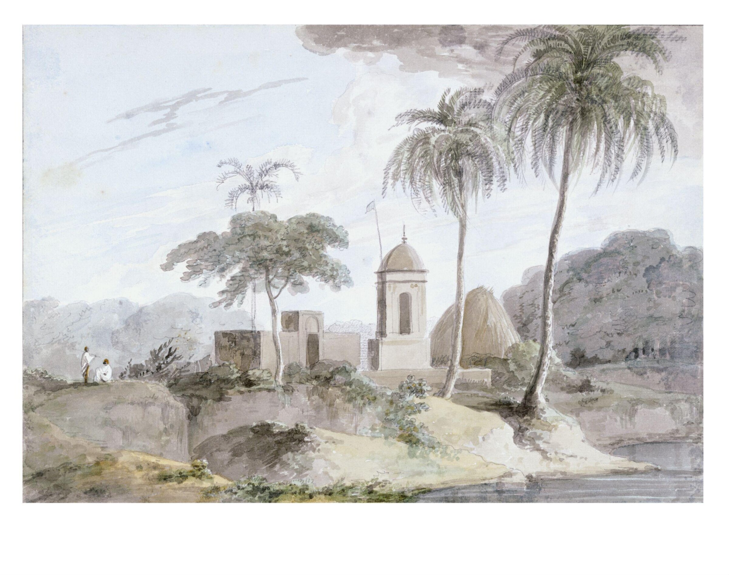 View near Bandell, India, Thomas Daniell, 1749-1840