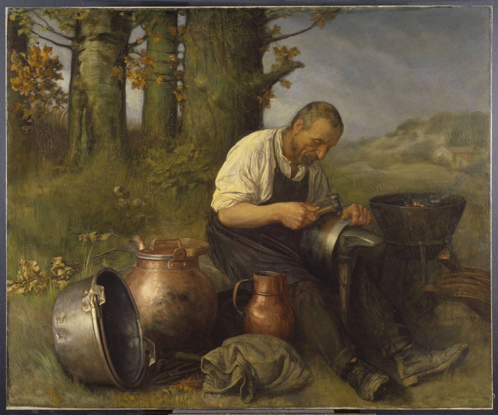 The Tinker, Alphonse Legros, 1874