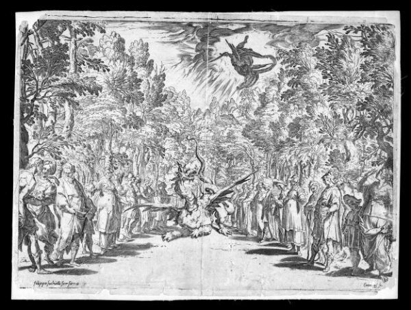 Apollo and the Python | Bernardo Buontalenti | Agostino Carracci | V&A ...