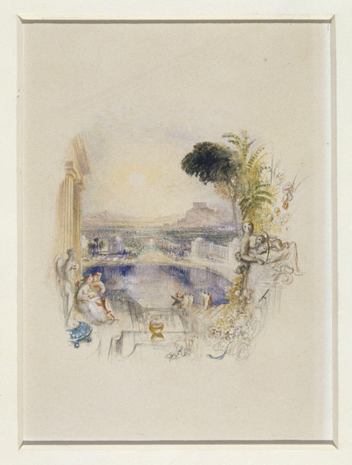 Classical vignette, Turner, ca. 1800-1850