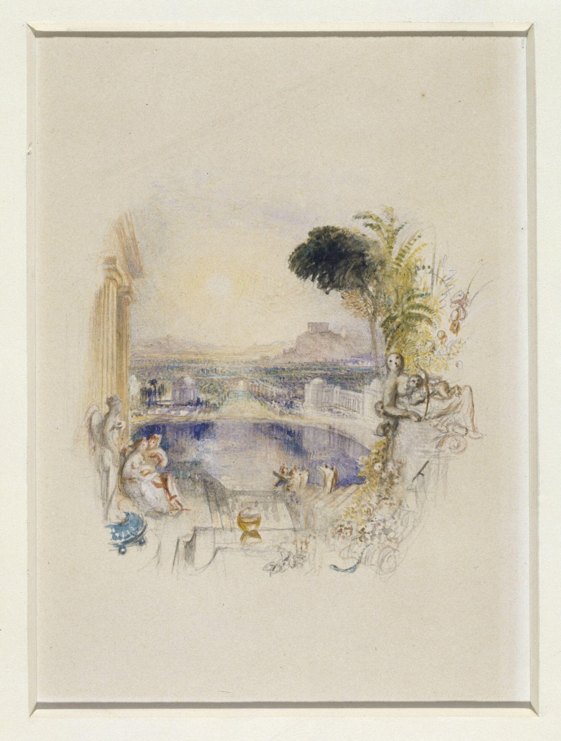 Classical vignette, Turner, ca. 1800-1850