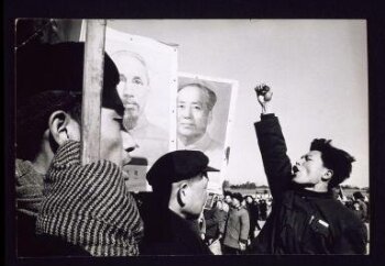 China. Demonstration to protest against the US military intervention in North Vietnam