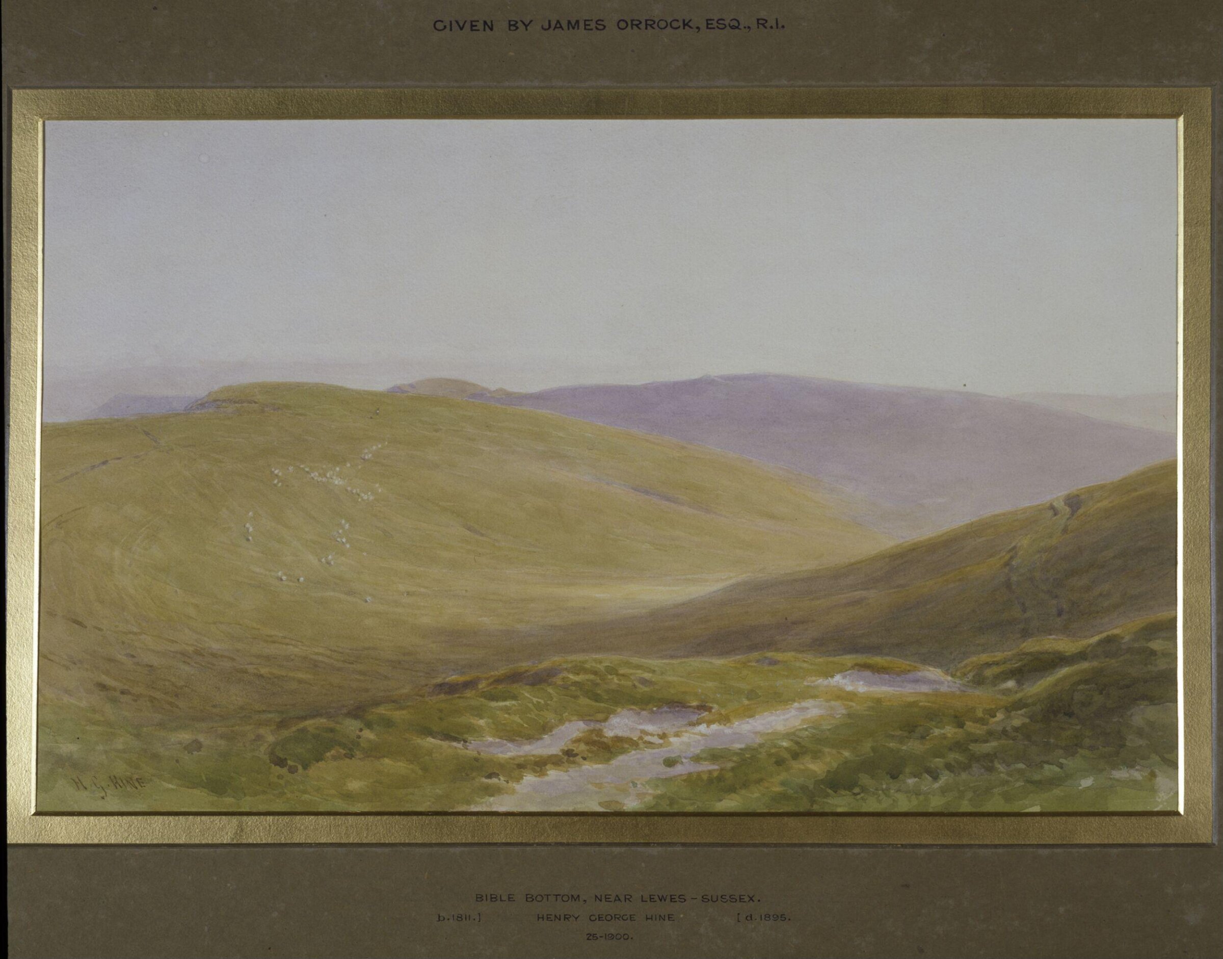 Bible Bottom in the Malling Hills, near Lewes, Henry George Hine, ca. 1880
