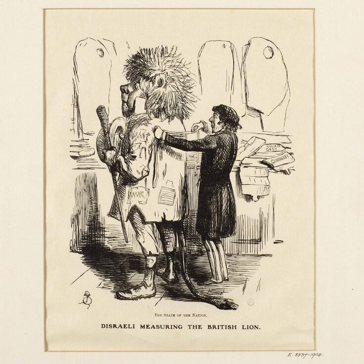 Disraeli measuring the British Lion top image
