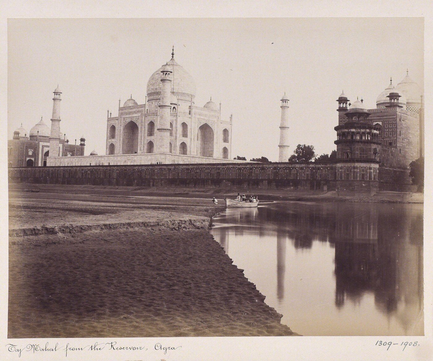 Unknown, View of the Taj Mahal from the Yamuna river