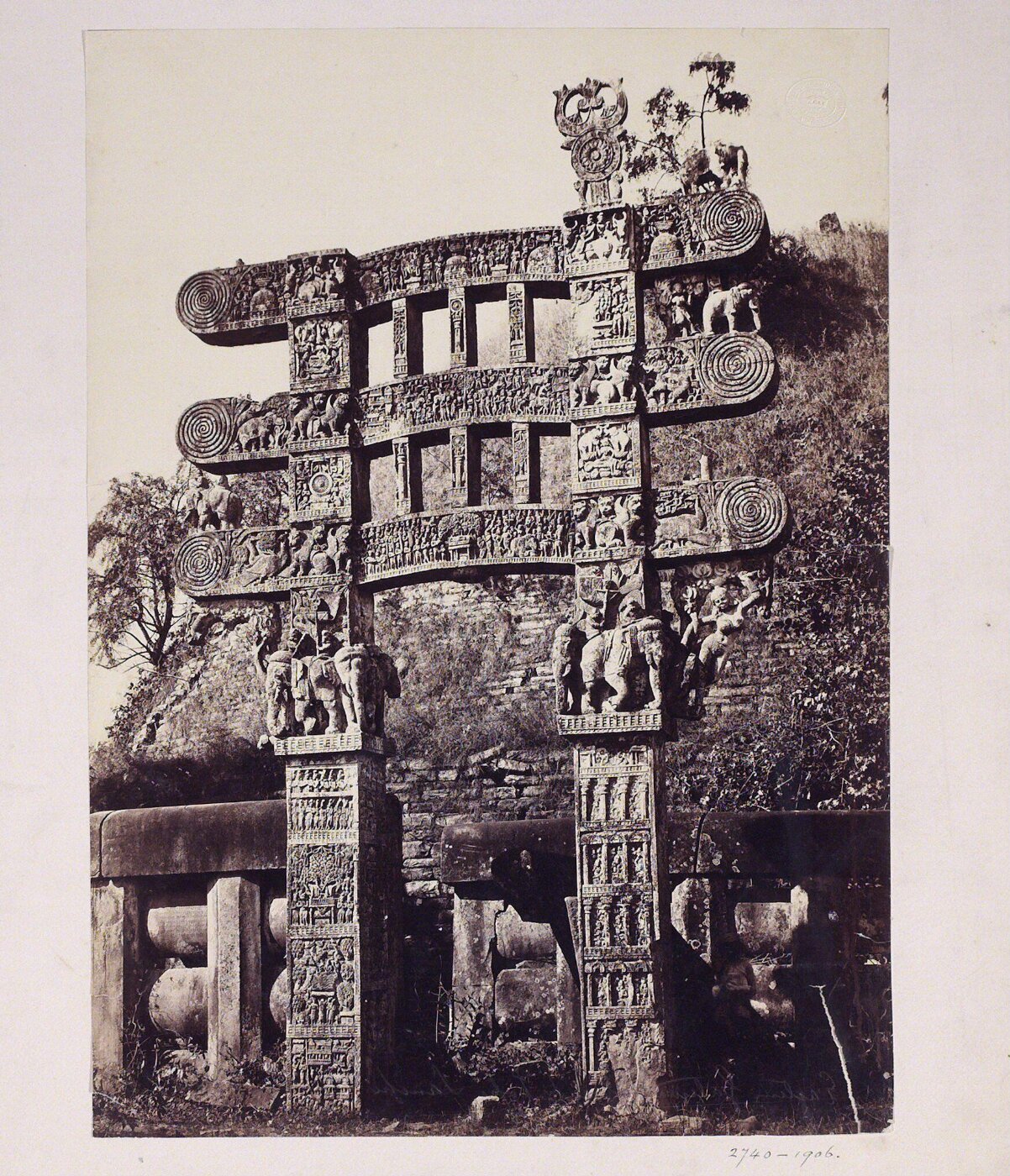 Unknown, The Eastern gateway at Sanchi