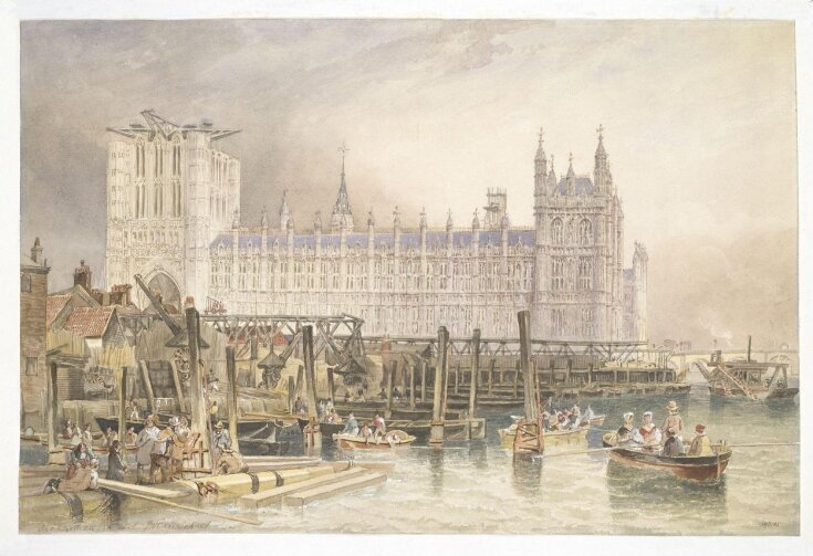The Houses of Parliament in course of erection top image