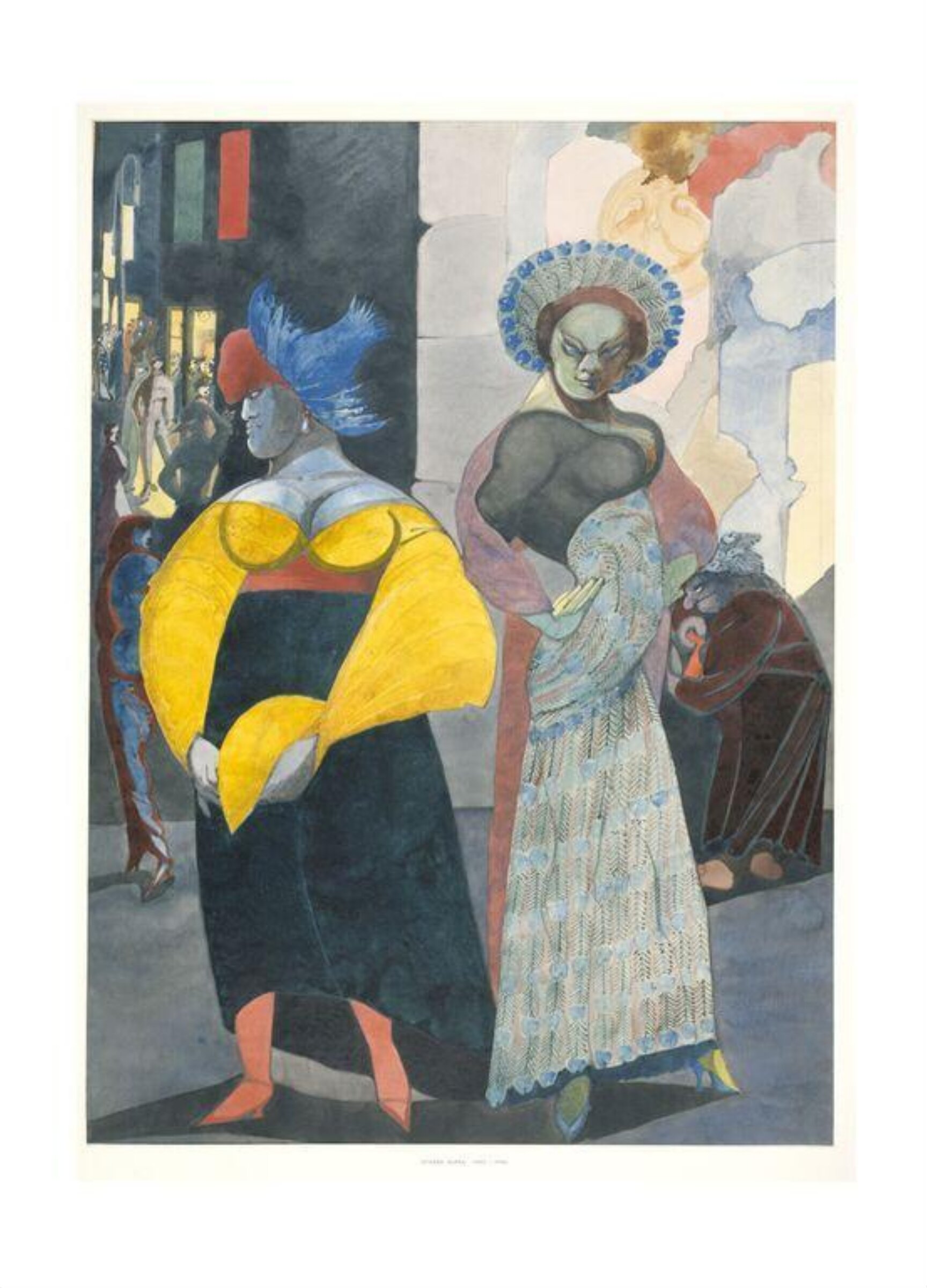 Ladies Walking, Edward Burra, ca. 1947
