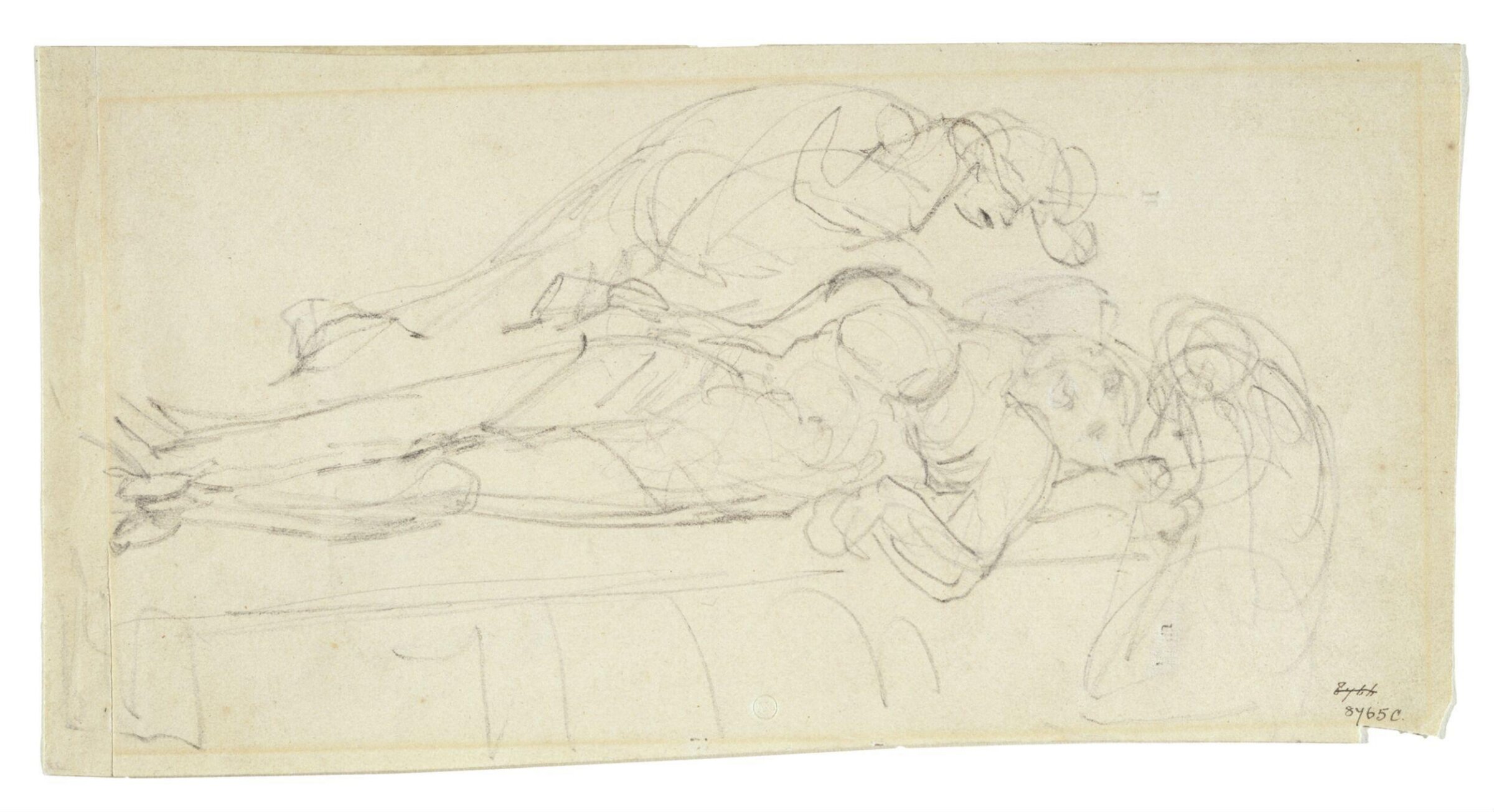 The death of the strong, wicked man, Уильям Блейк, ок. 1805