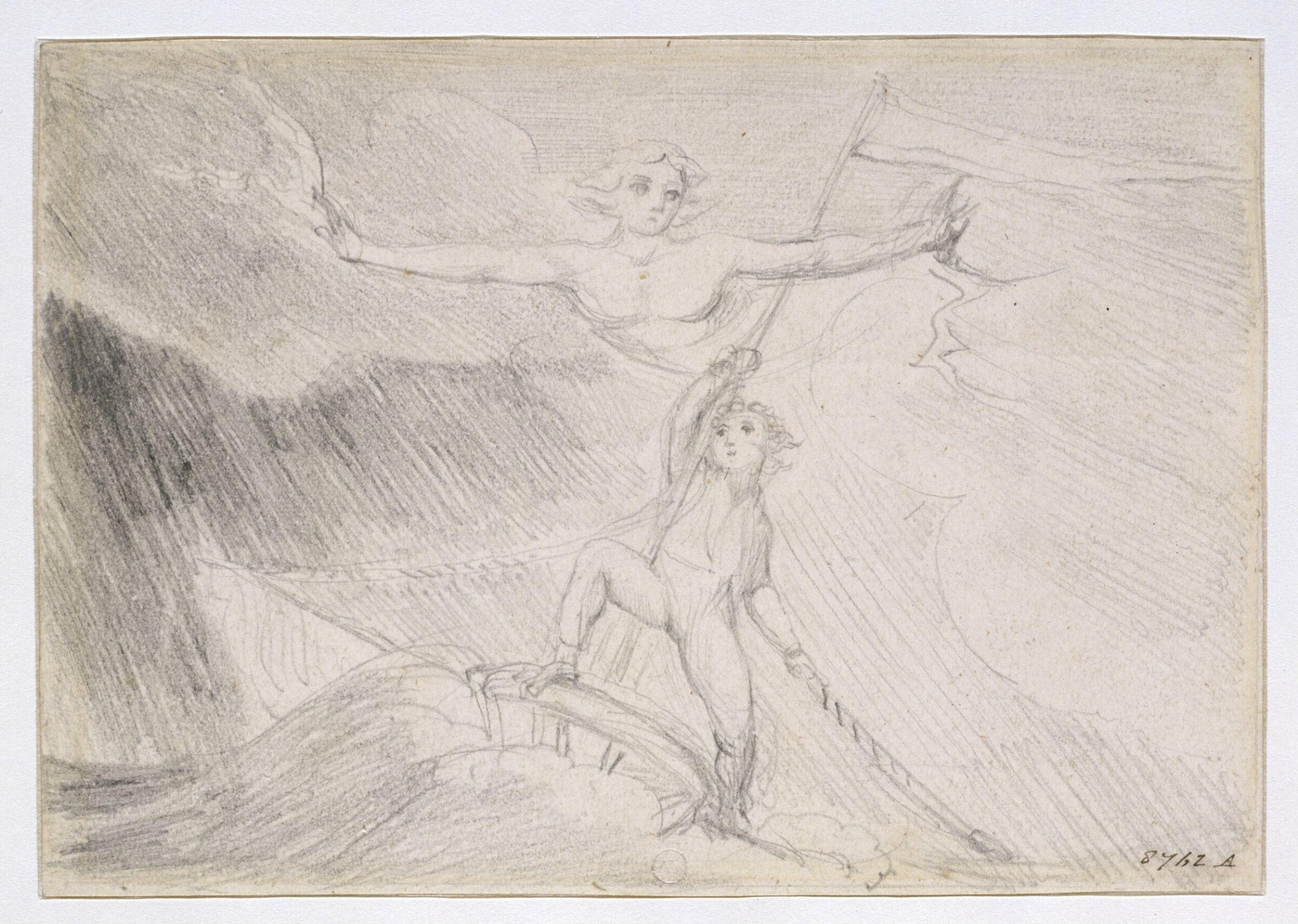 Drawing, william blake, september 1800