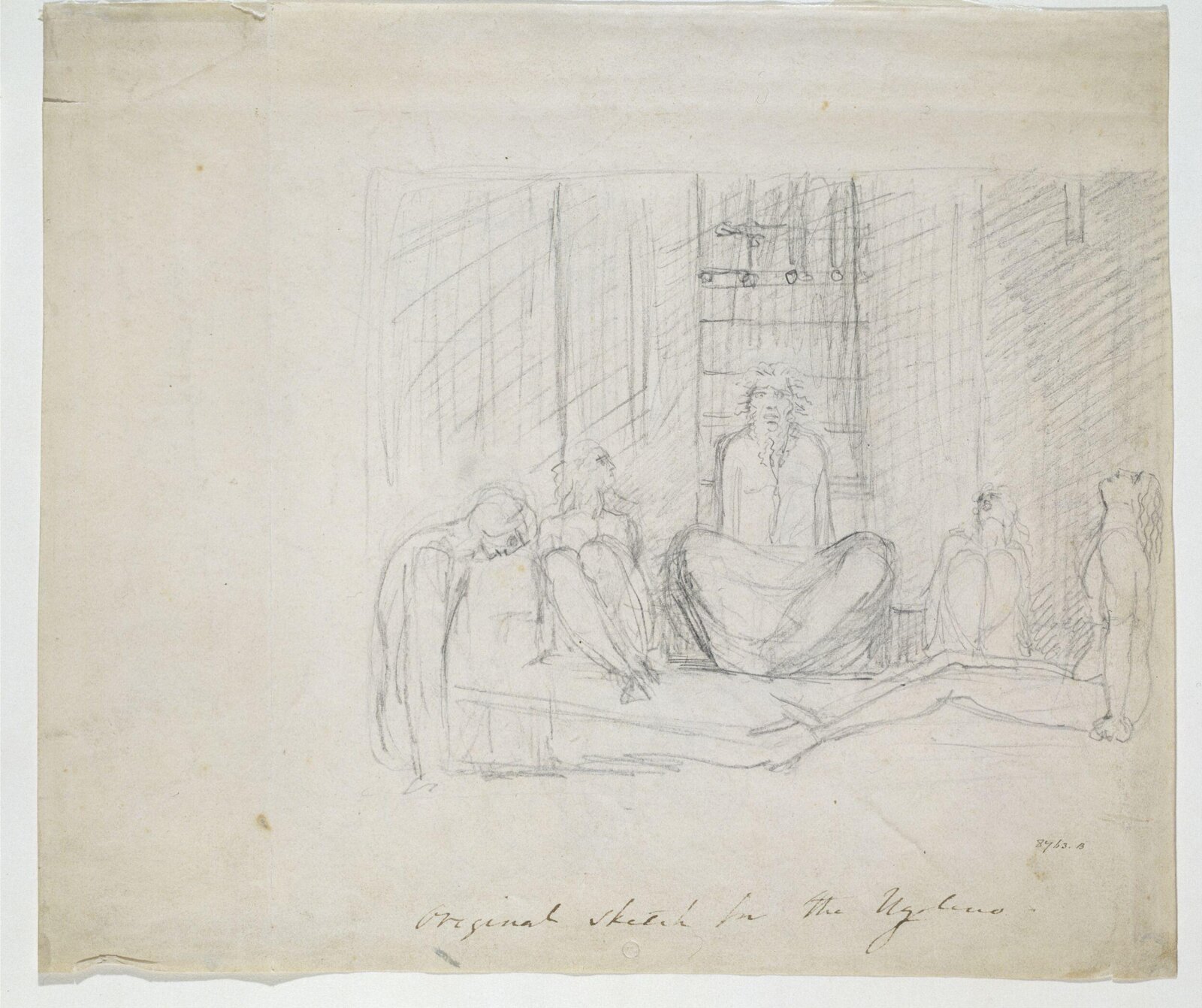 Ugolino in prison, William Blake, ca.1793