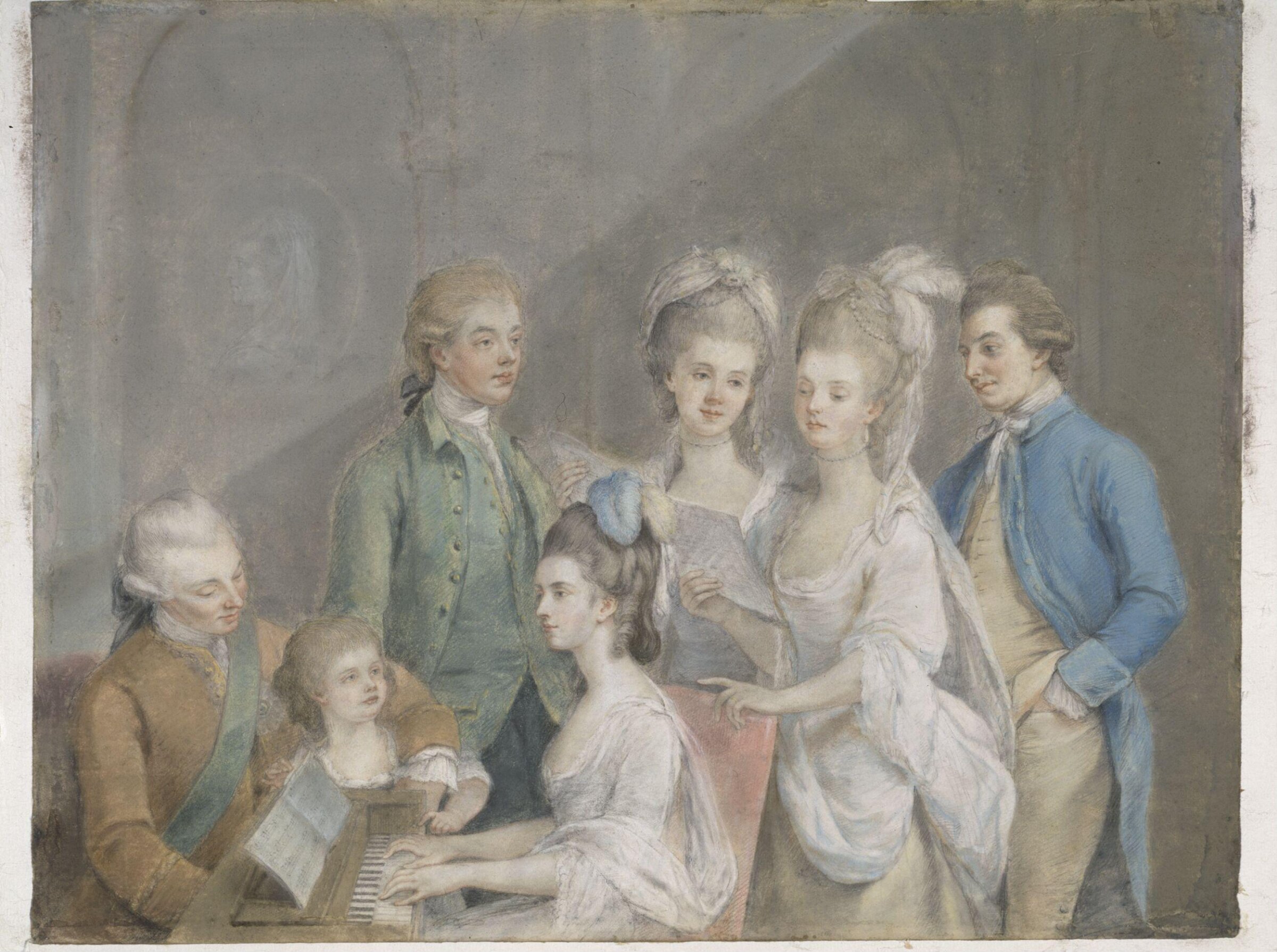 The family of Charles Schaw, 9th Baron Cathcart, Johann Zoffany, ca. 1755-1775