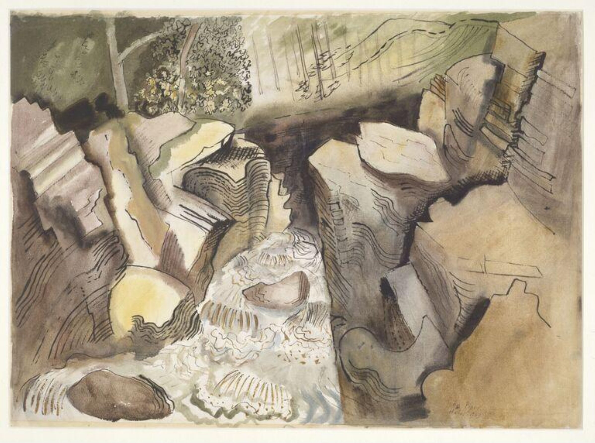 Up the Gorge, Hafod, North Wales, John Piper, 1939