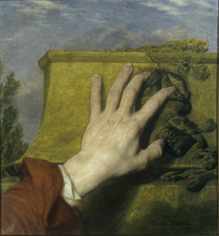 Study of a Hand Against a Wall top image