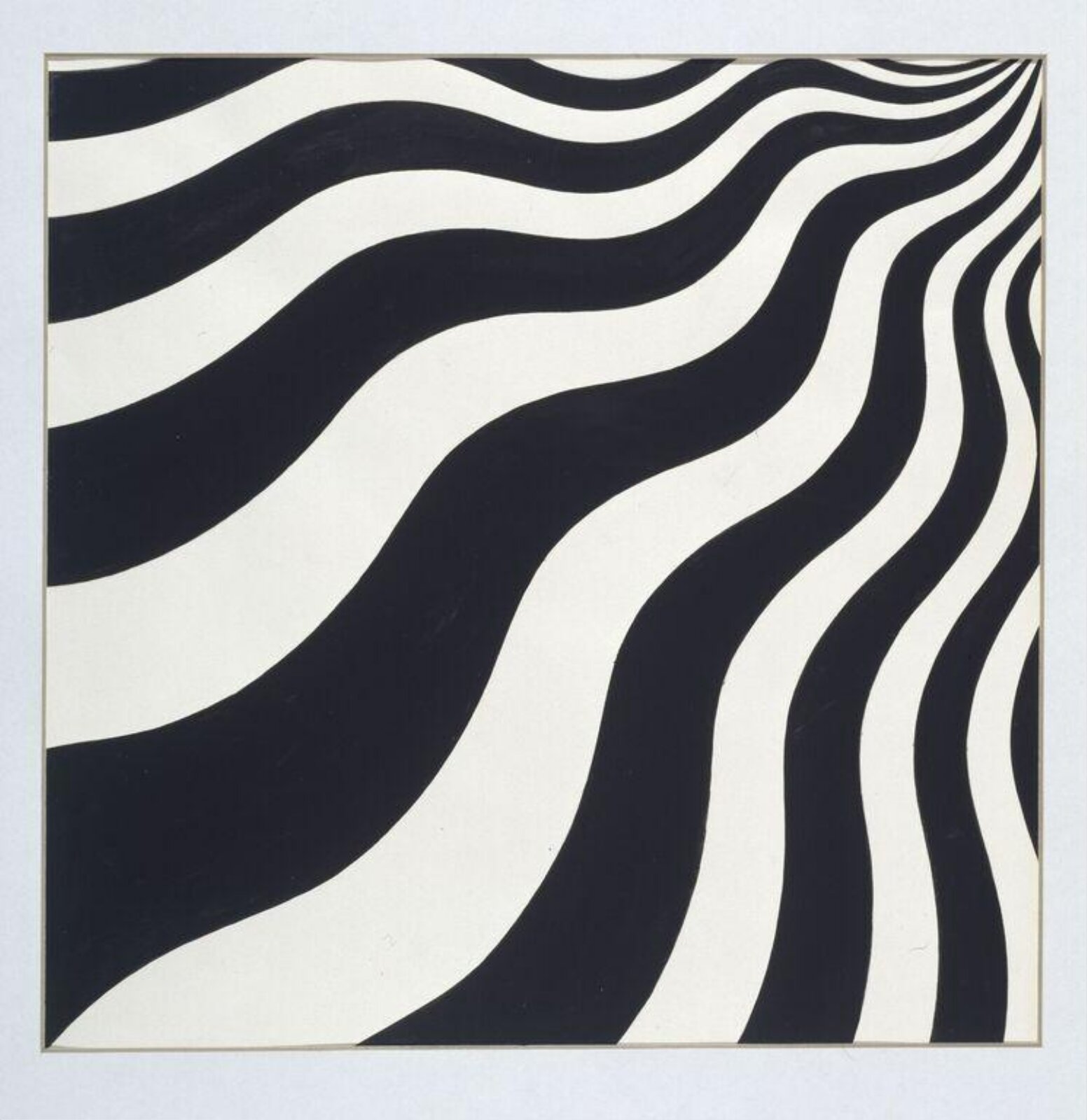 Study for the painting 'Intake', Bridget Riley, 1964