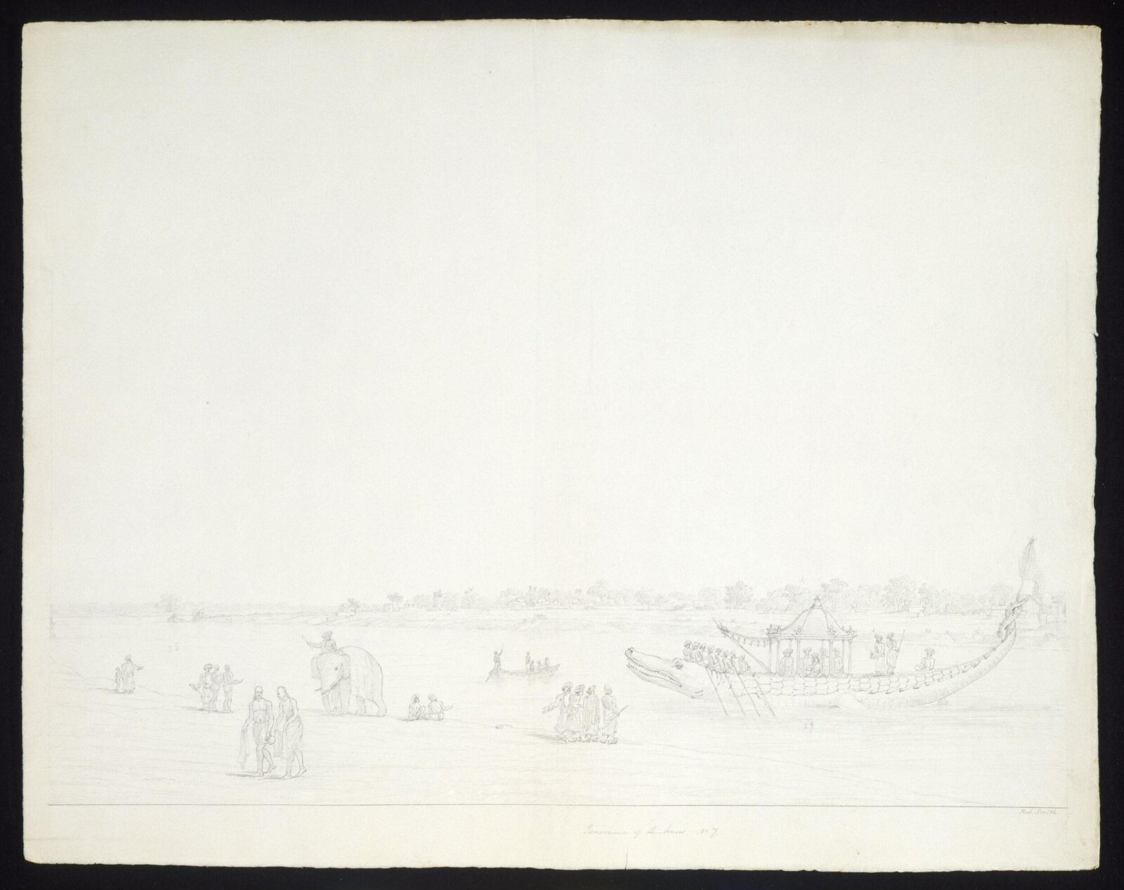 Lucknow panorama, Robert Smith, 1832