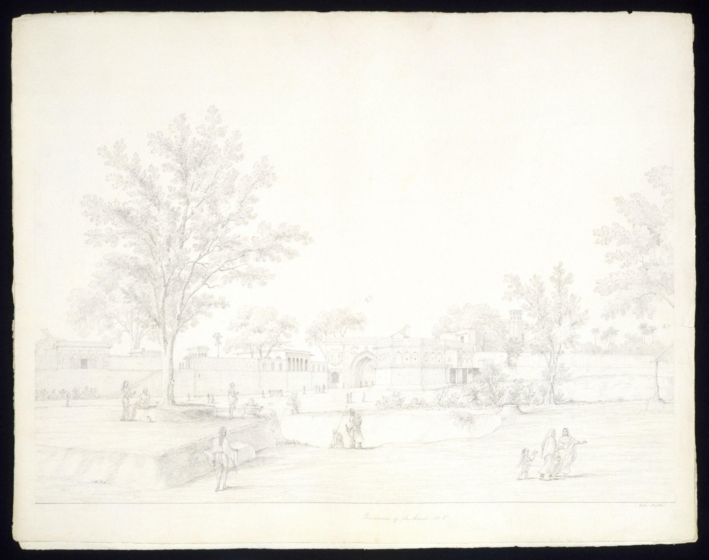 Lucknow panorama, Robert Smith, 1832