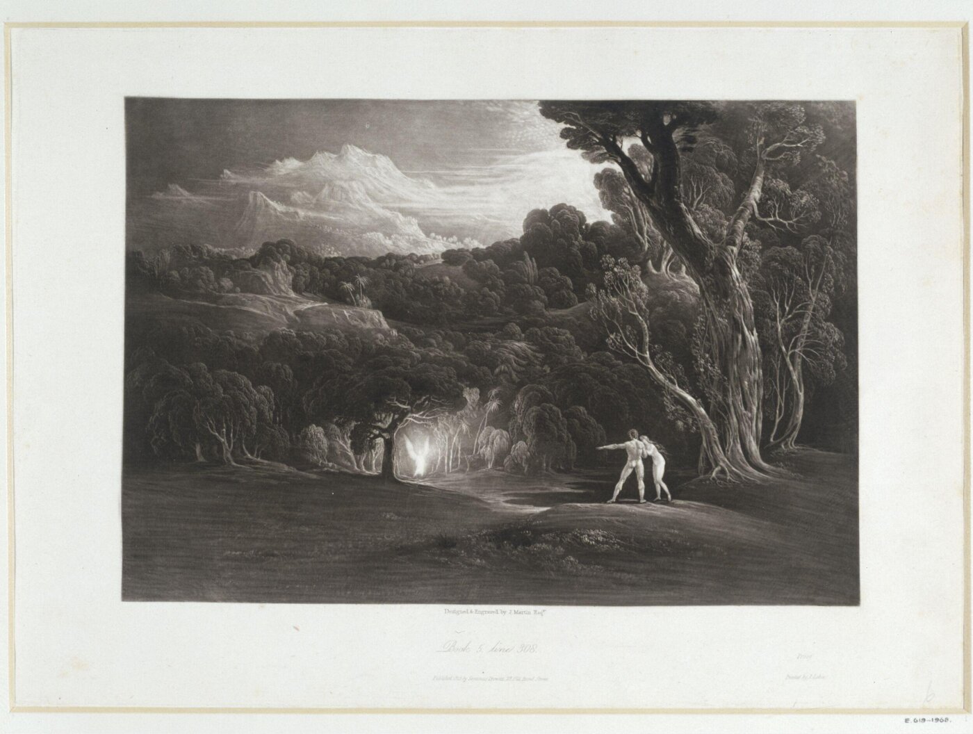 John Martin, Paradise - with the approach of the Archangel Michael