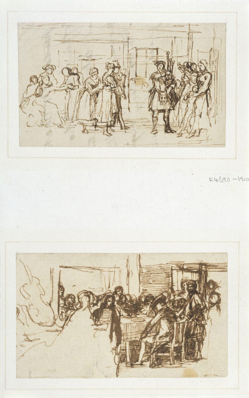 Drawing, David Wilkie, 19th century