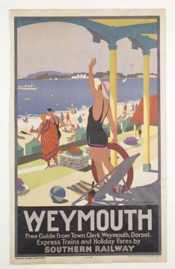 Saltburn by the Sea Vintage Poster (artist: Gawthorn, Henry George) England  c. 1925 (12x18 Art Print, Wall Decor Travel Poster) 