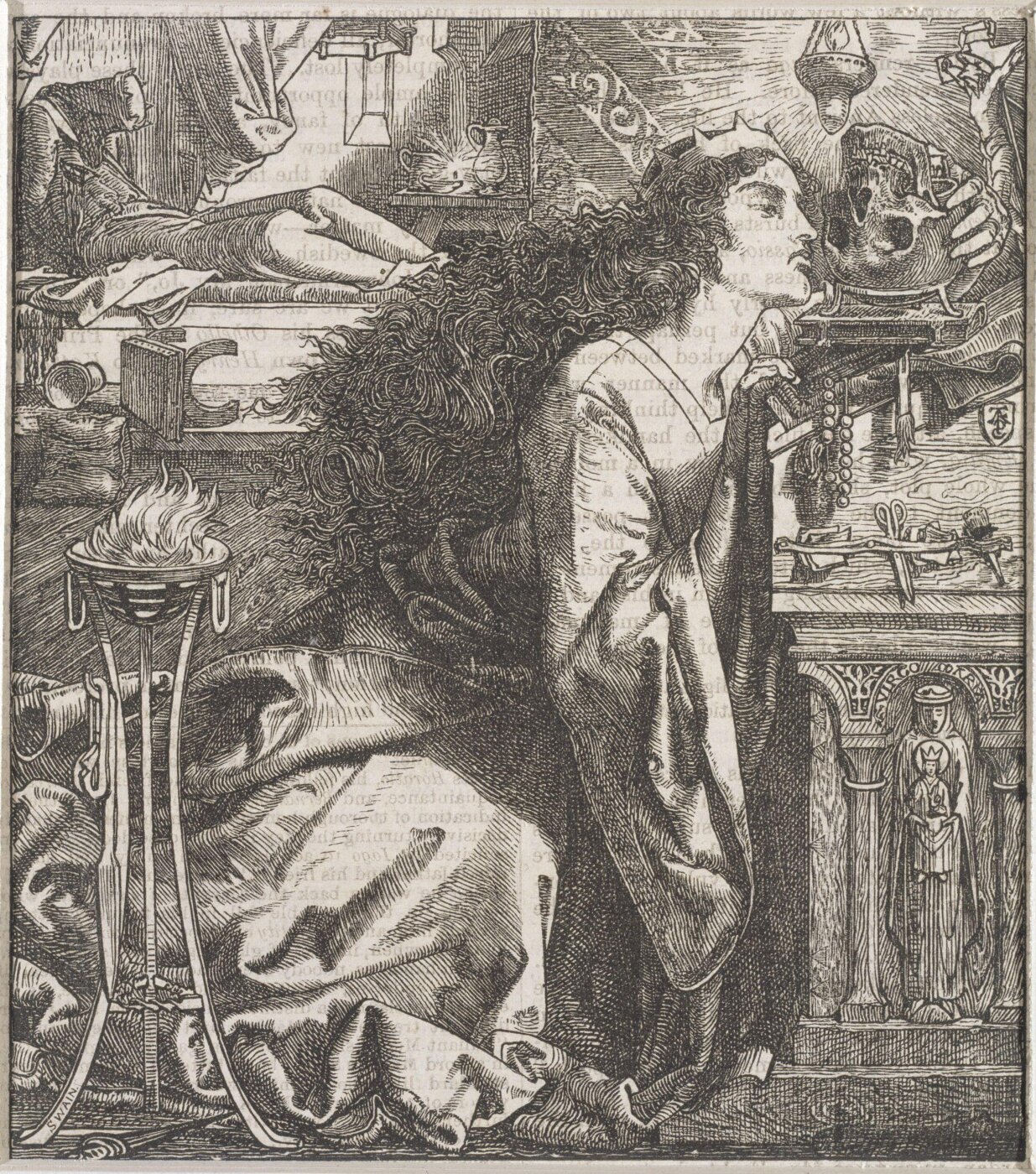Frederick Sandys, Rosamund, Queen of the Lombards