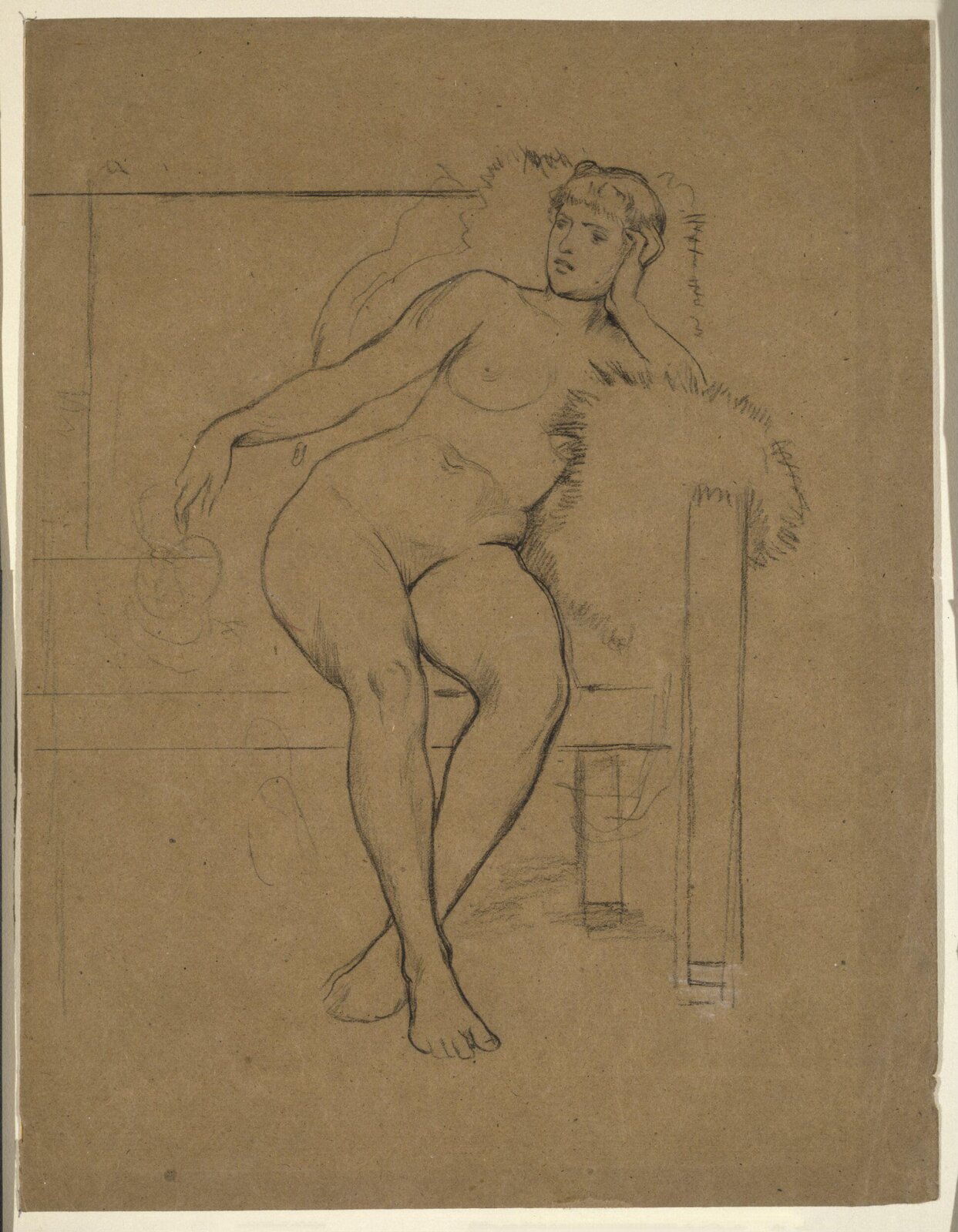 Drawing, Frederic Lord Leighton, 1830-1896