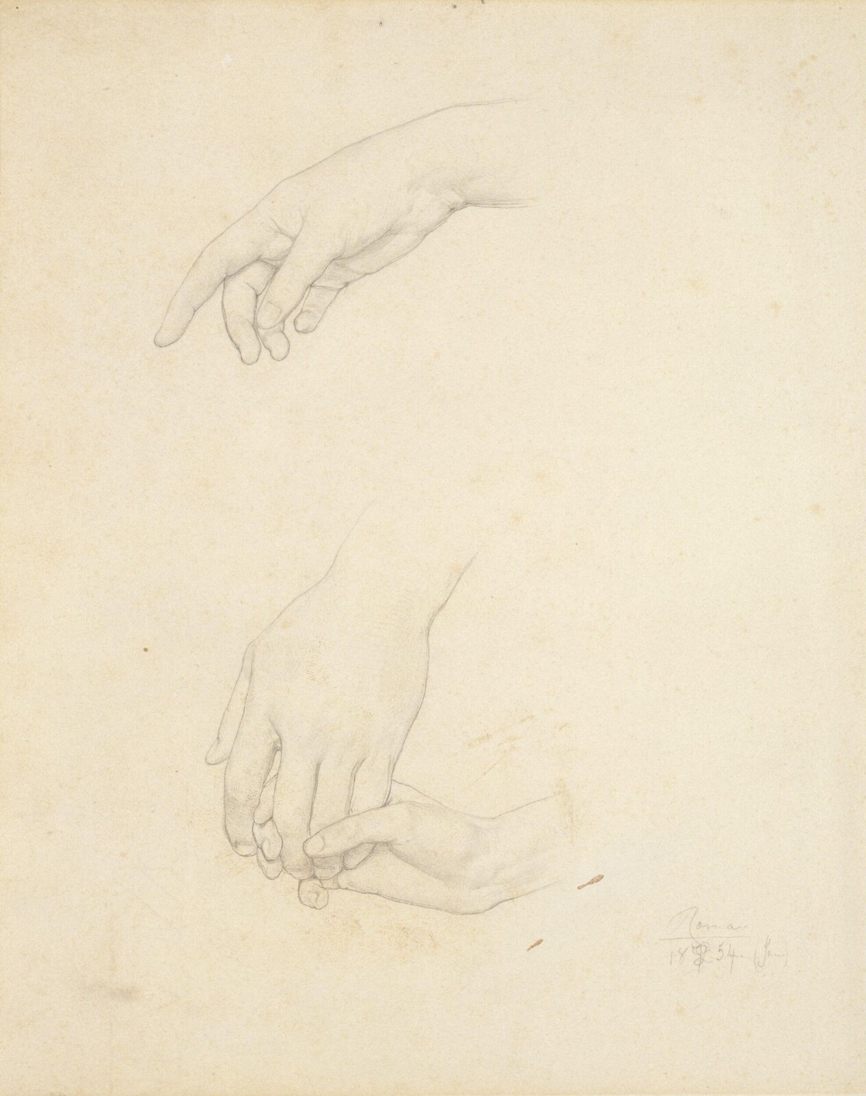 Drawing, Frederic Lord Leighton, c.1853-5