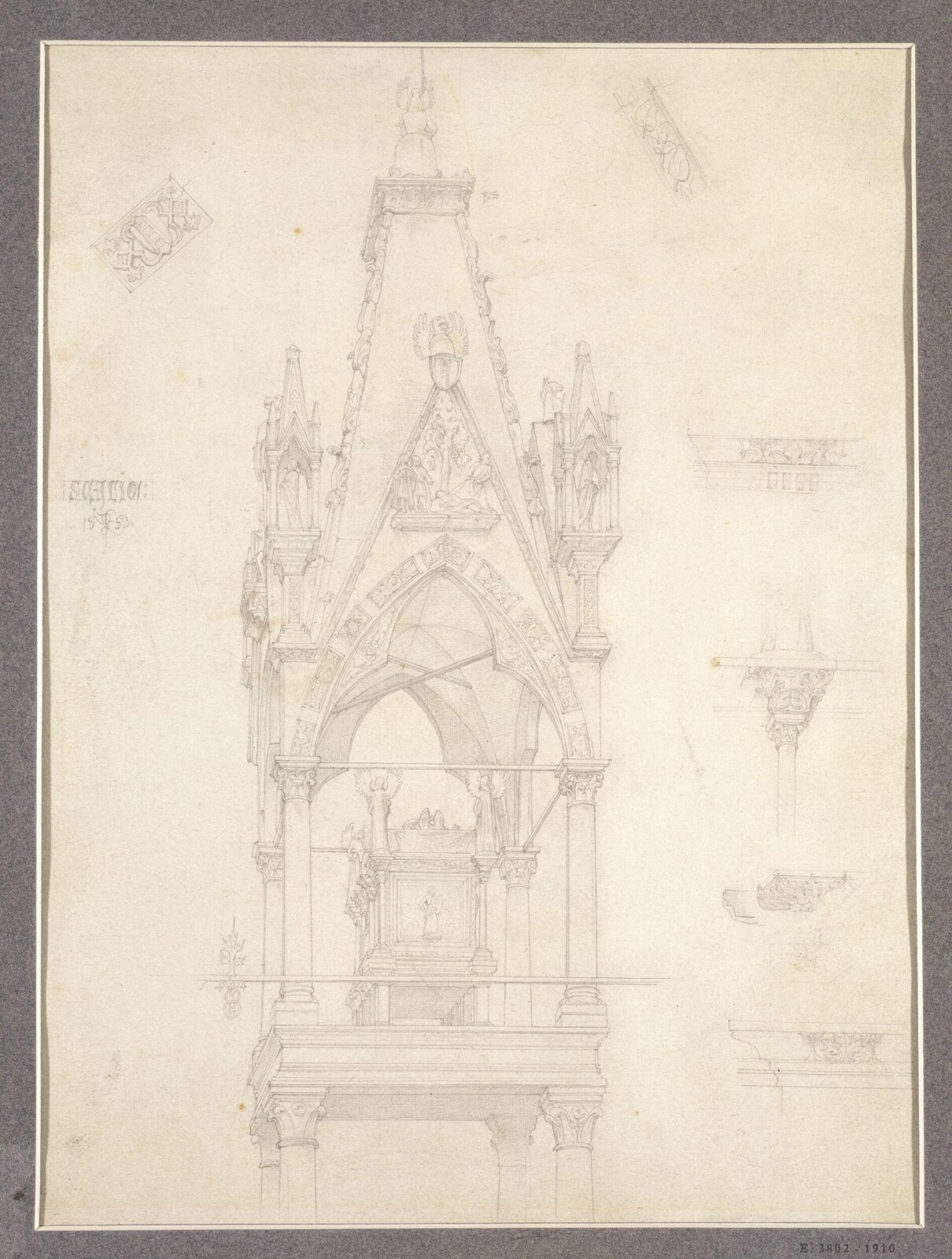 Drawing, Frederic Lord Leighton, Mid-19th century