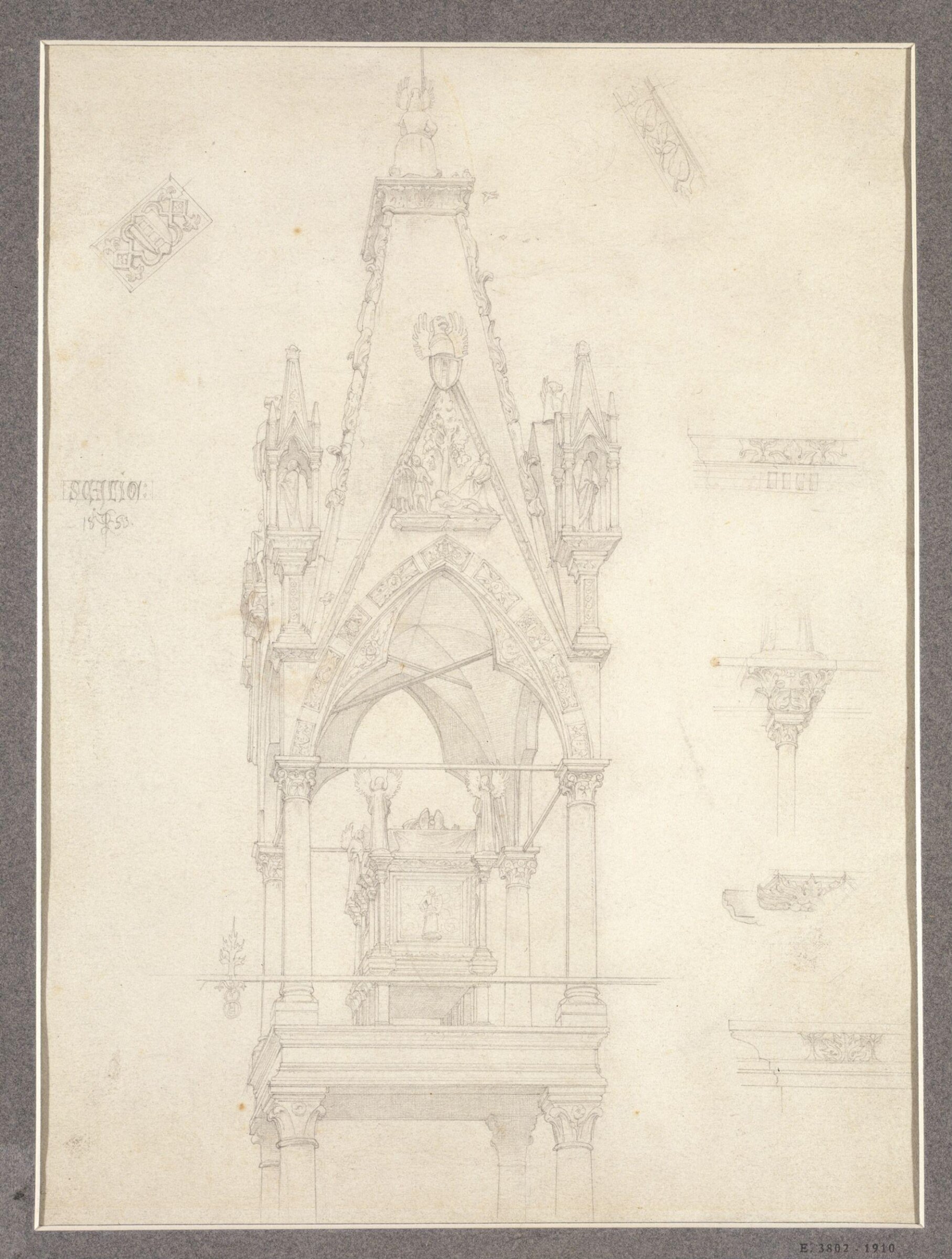 Drawing, Frederic Lord Leighton, Mid-19th century
