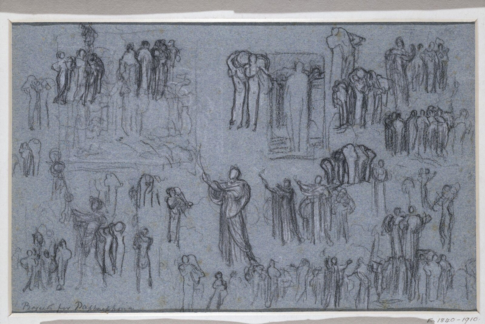 Drawing, Frederic Lord Leighton, Mid-19th century