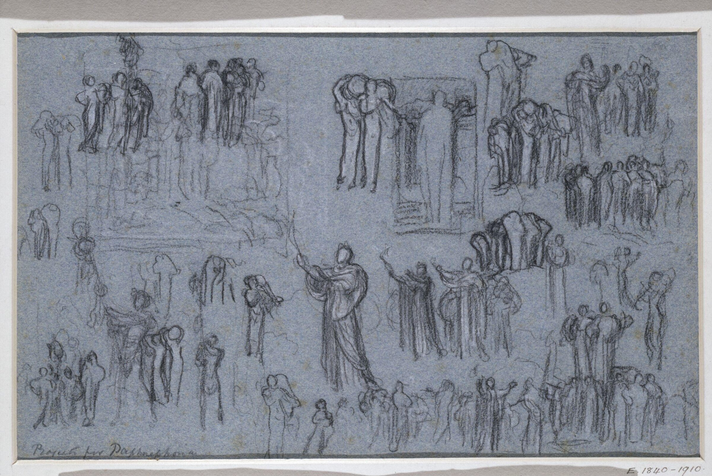 Drawing, Frederic Lord Leighton, Mid-19th century