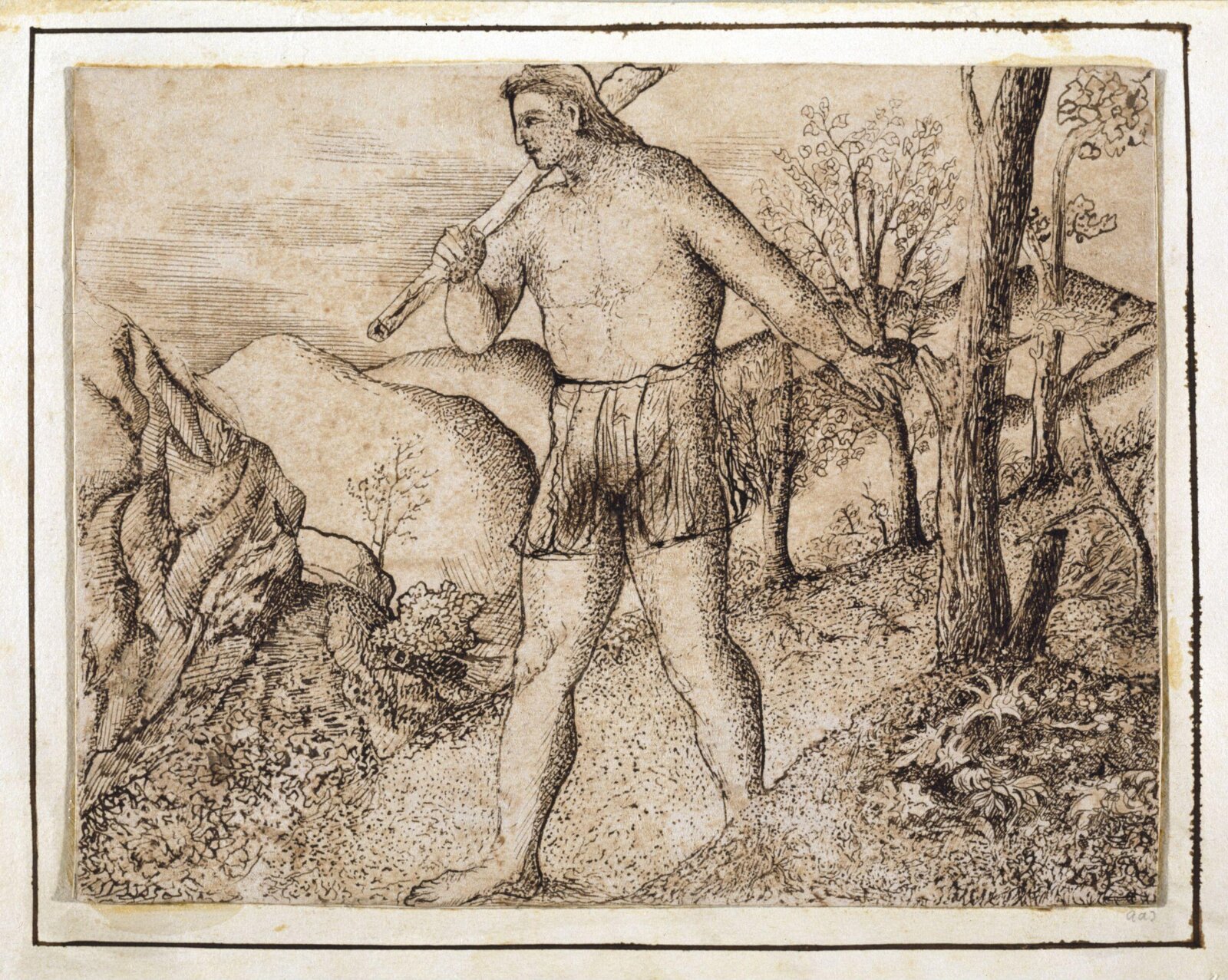 drawing from Ionides Album, Ionides, early nineteenth century