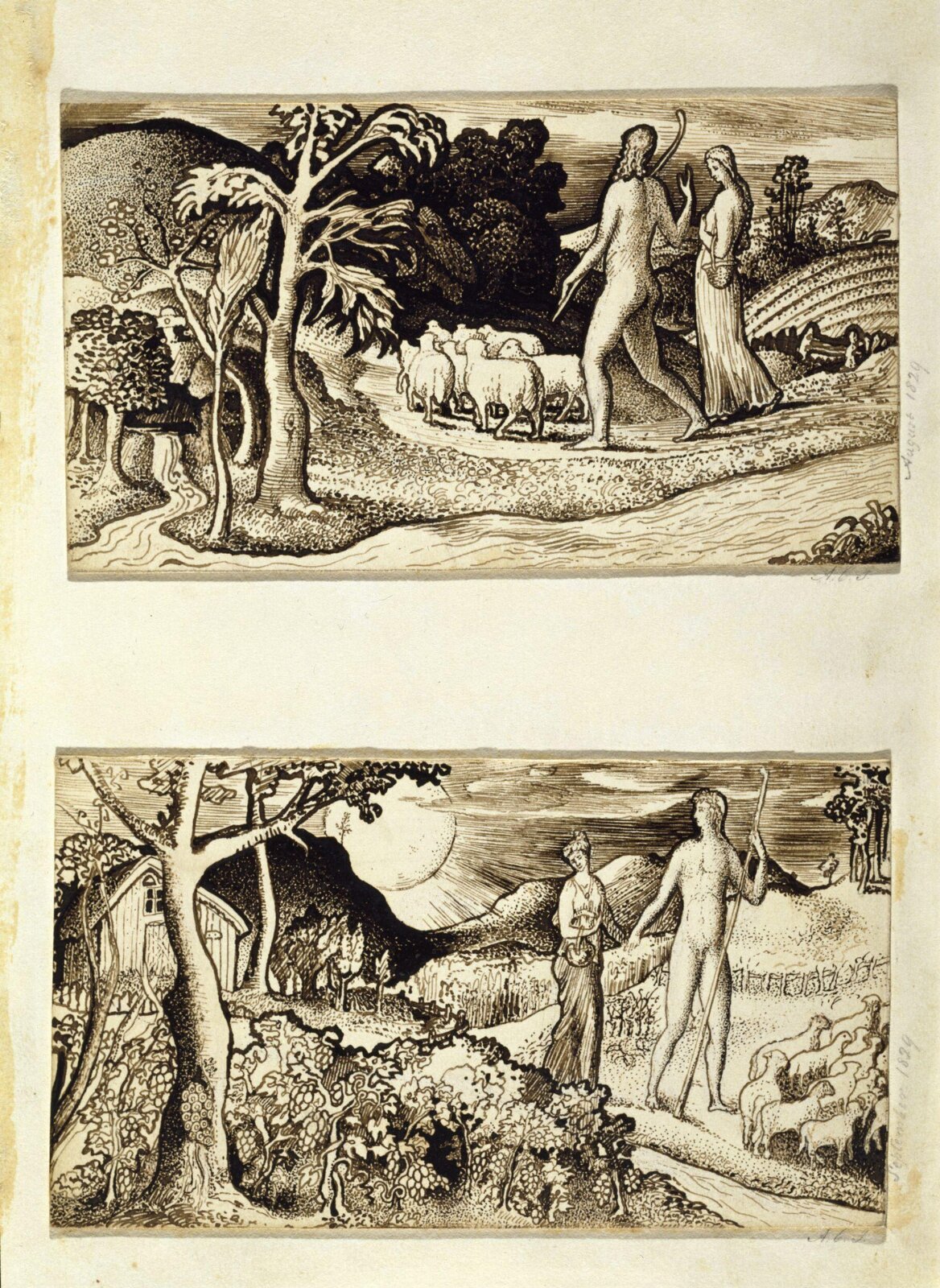 drawing from Ionides Album, Ionides, 1829