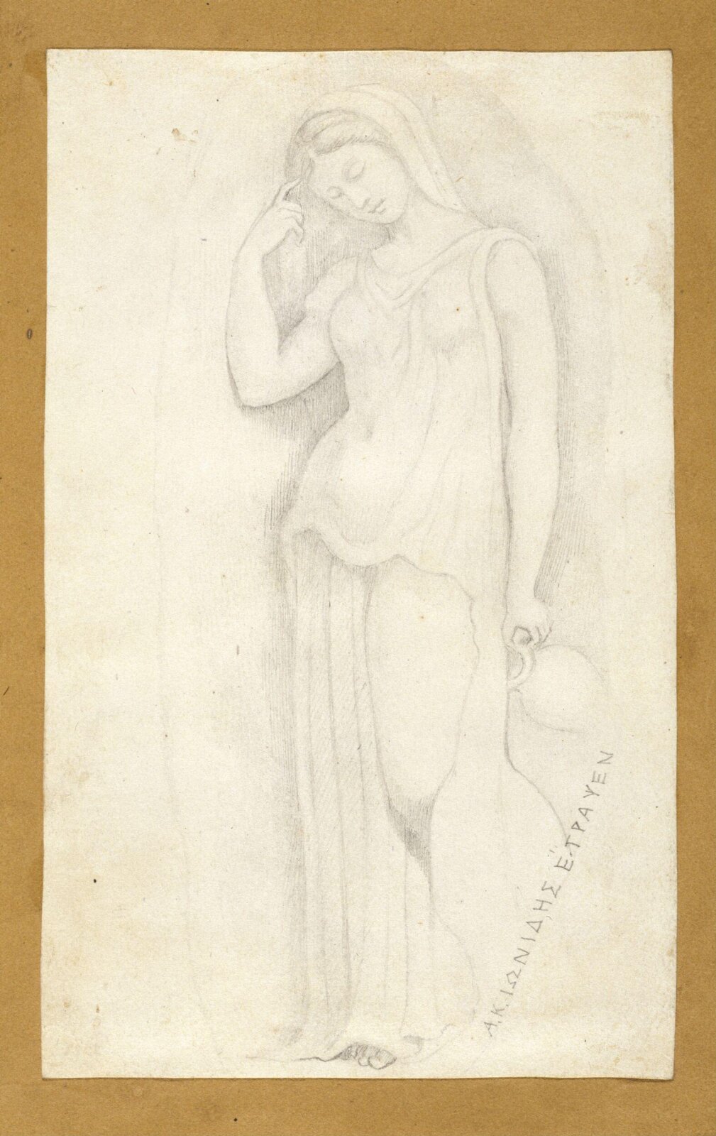 drawing from the Ionides Album, Alexander Constantine Ionides, Early nineteenth century