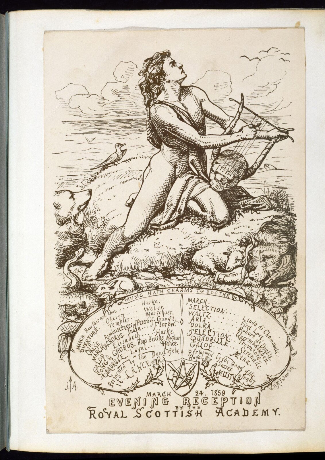 drawing from Ionides Album, W.H McFarlane Lith, 1859