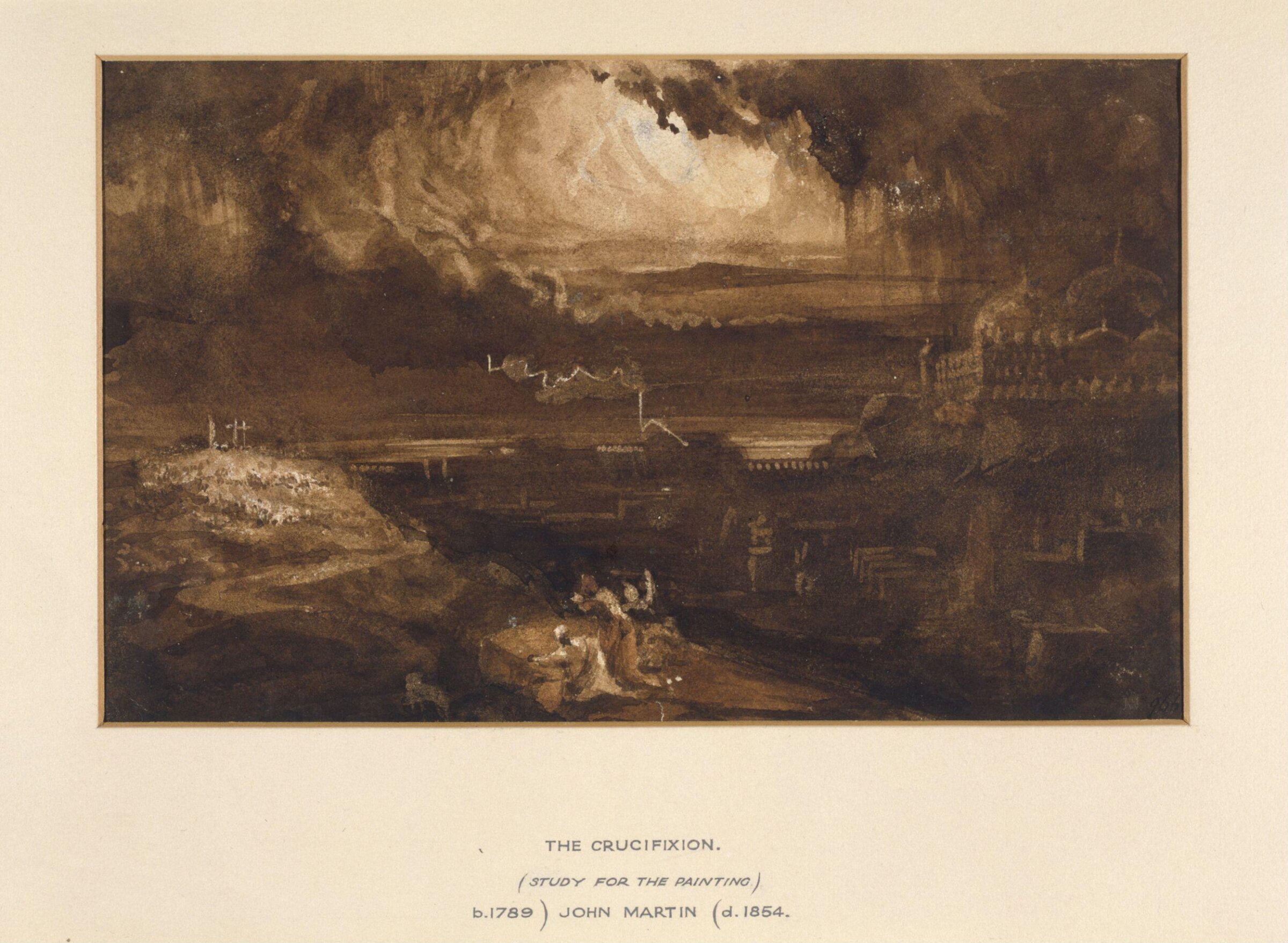 The Crucifixion, John Martin, early - mid 19th century