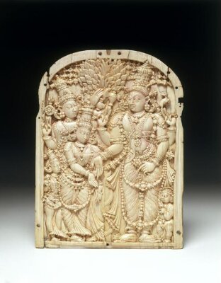 Marriage of Shiva and Parvati, Dated by inscription 1766