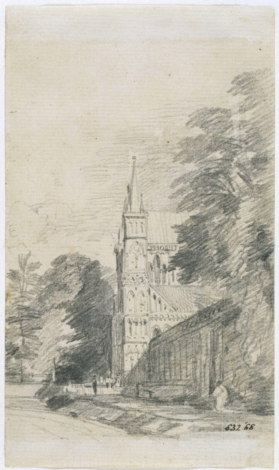 Salisbury Cathedral: the west front, Constable, September 1811