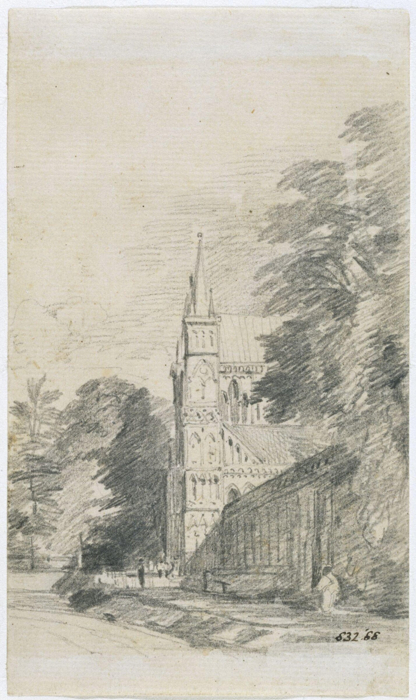 Salisbury Cathedral: the west front, Constable, September 1811