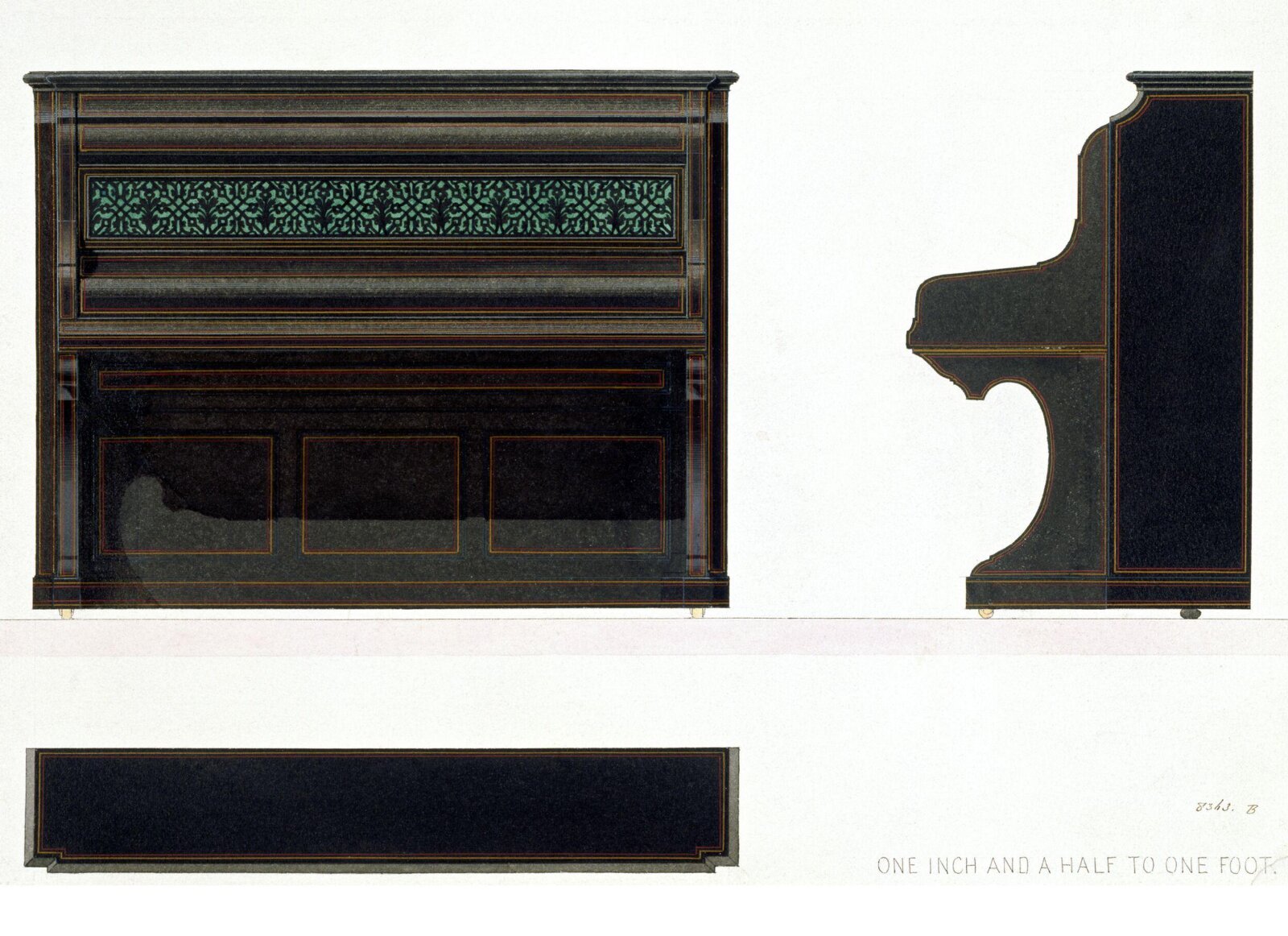 Design for interior decoration., Owen Jones, 1809 - 1874