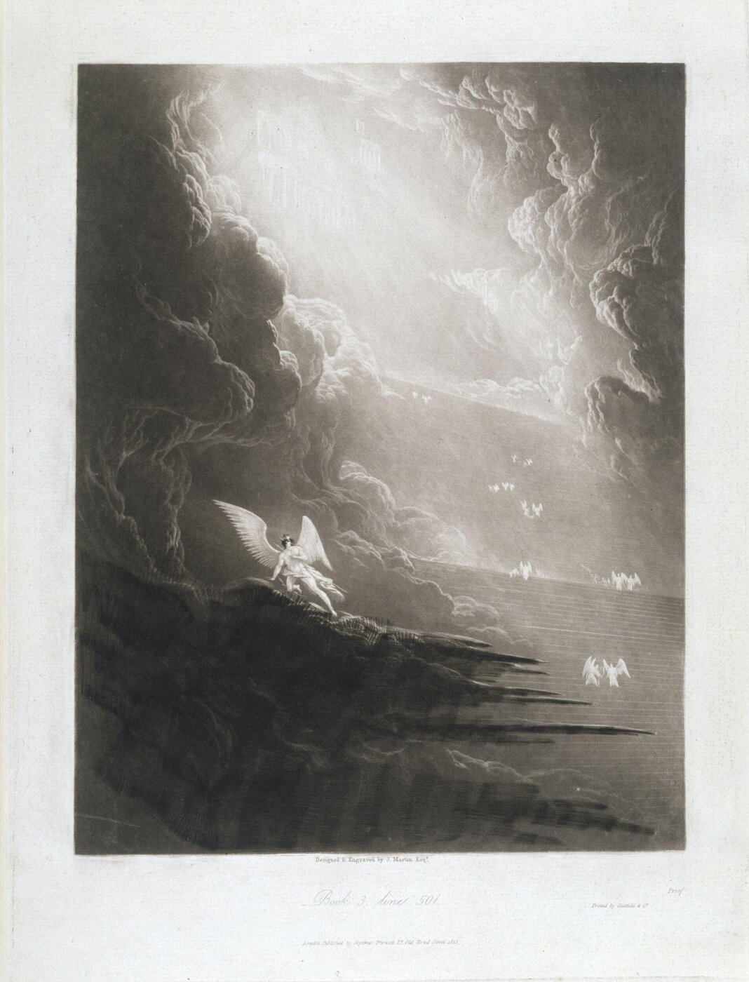 John Martin, Satan viewing the ascent to Heaven