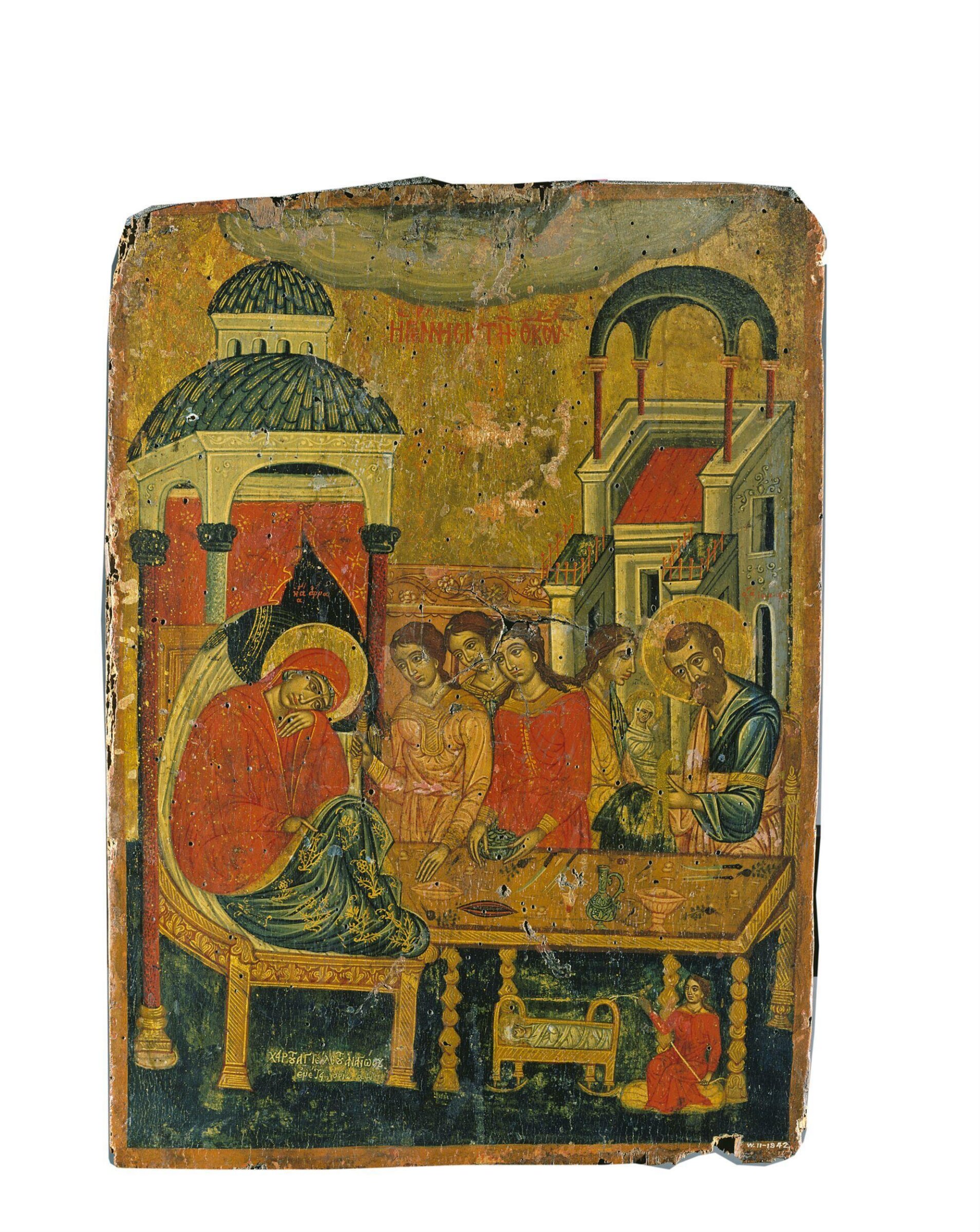 The Birth of the Virgin, Angelos Anagnostou, 1704