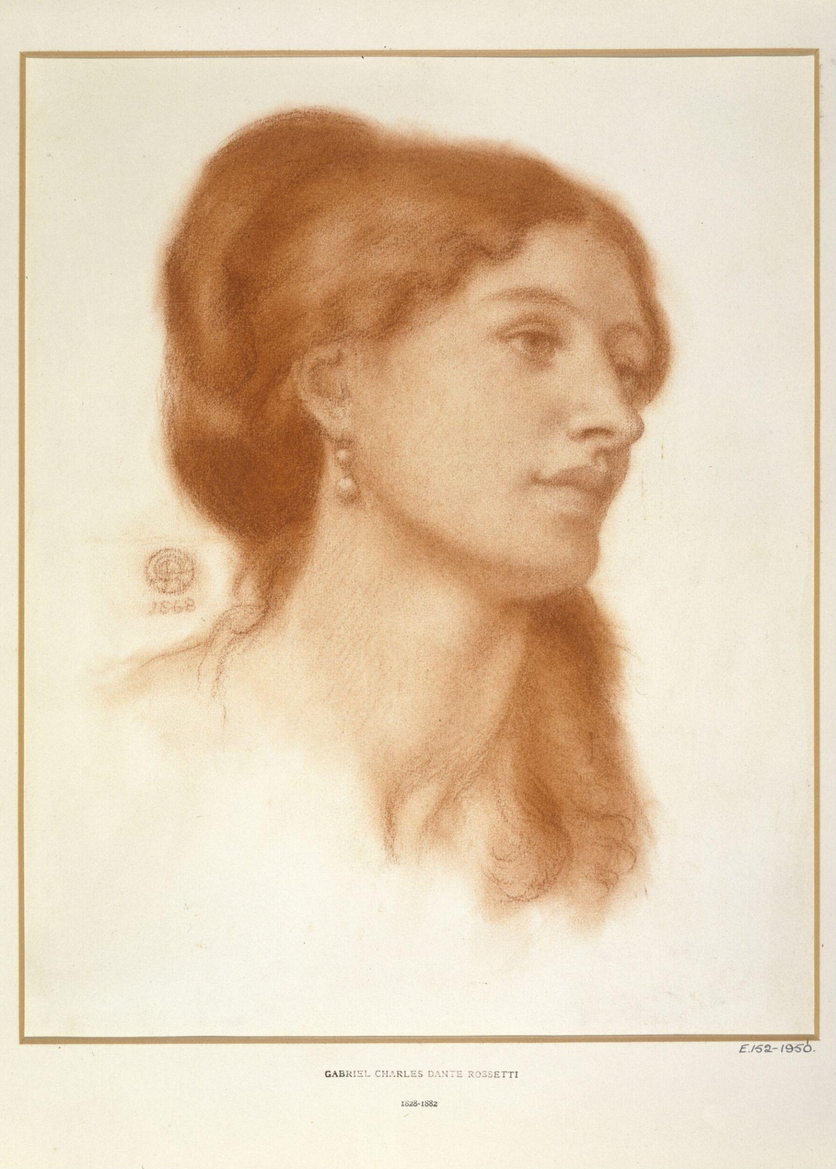 Louisa, wife of Murray Marks, Dante Gabriel Rossetti, 1868