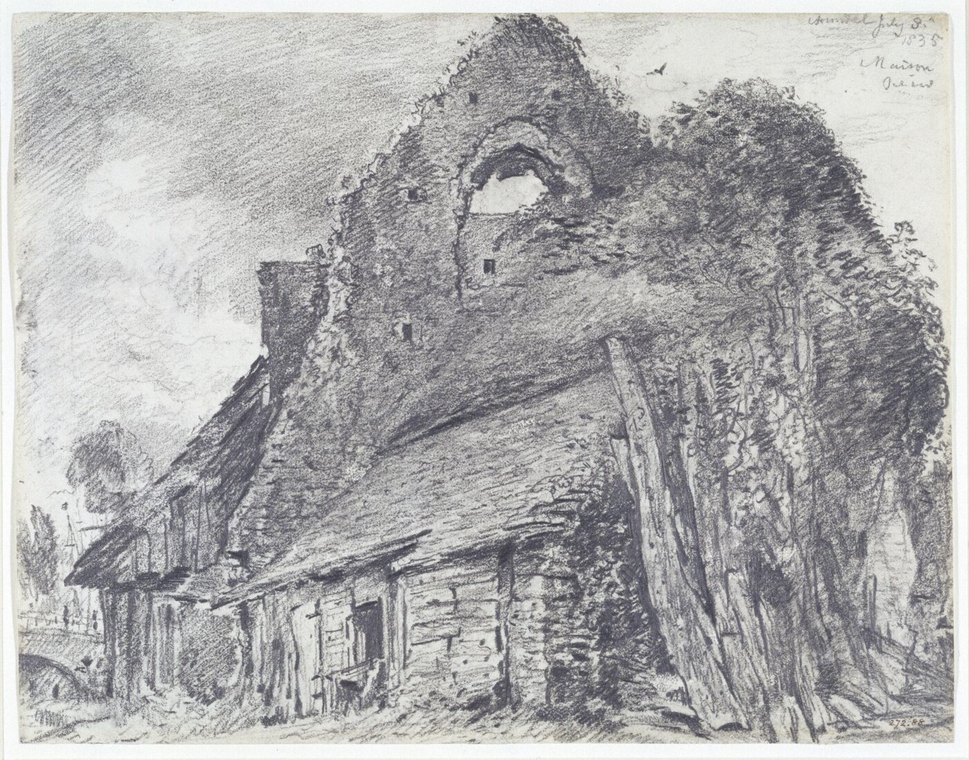 Constable, John (RA), The ruins of the Maison Dieu, Arundel.