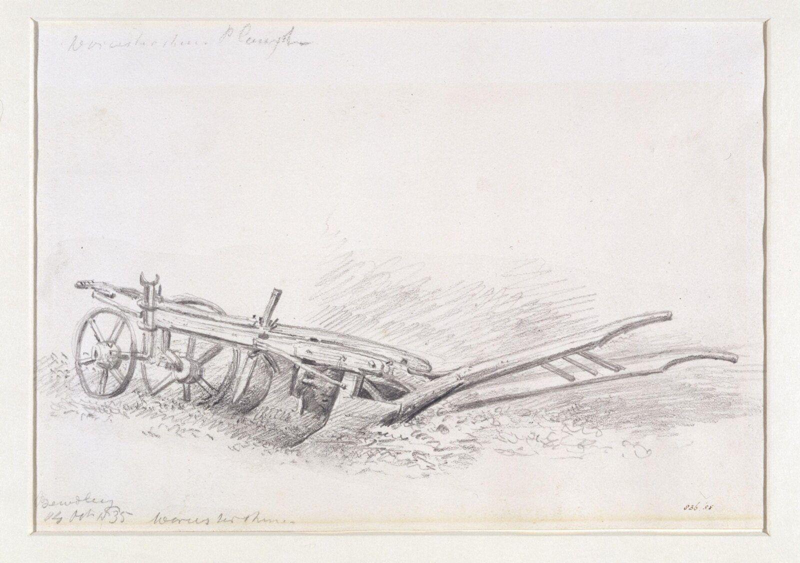 A plough at Bewdley., John Constable, 14 October 1835