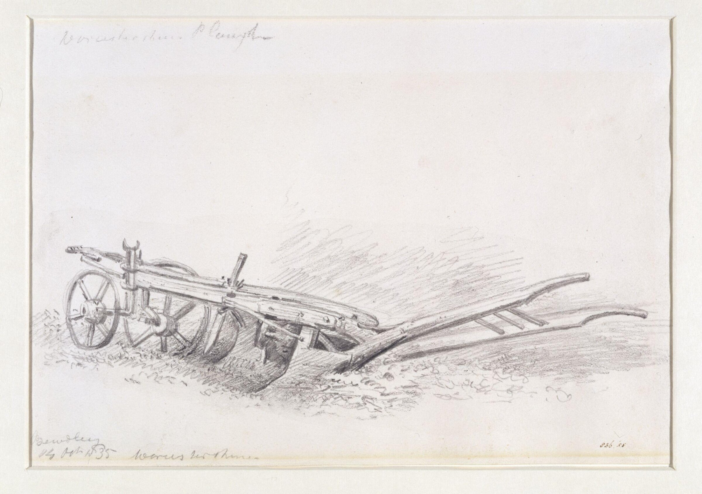 A plough at Bewdley., John Constable, 14 October 1835